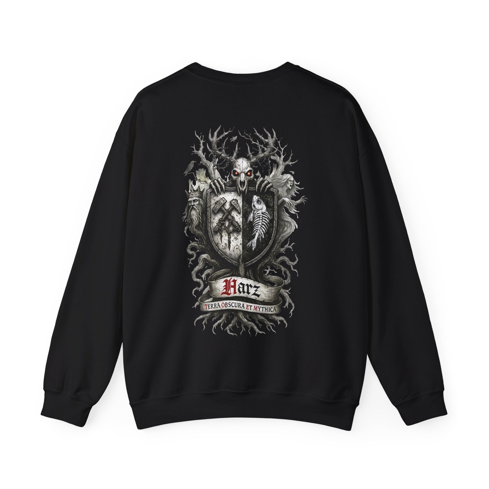 Harz: Front-/Backprint, Unisex Sweatshirt **Grimwater-Edition** Gesamtharz