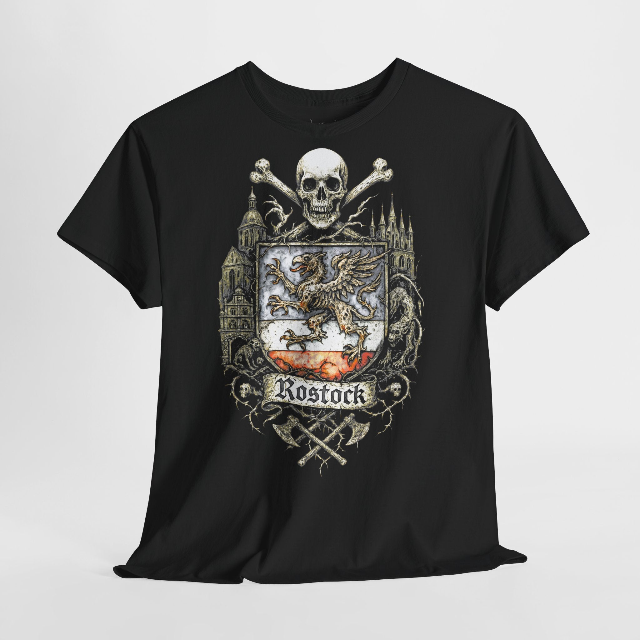 Rostock: Frontprint, Unisex T-Shirt **Grimwater-Edition**