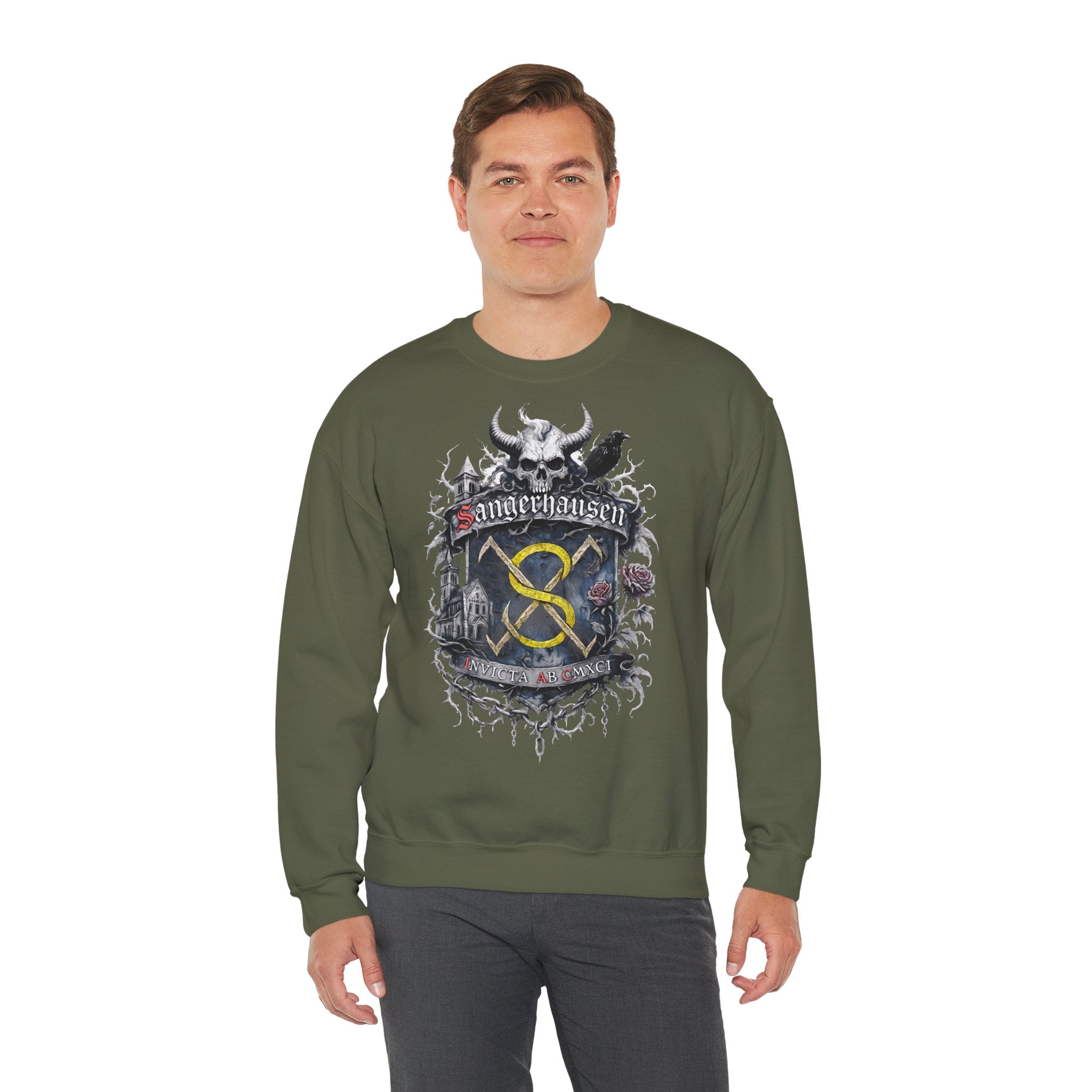 Sangerhausen: Harz-Collection, Frontprint, Unisex Sweatshirt **Grimwater-Edition**