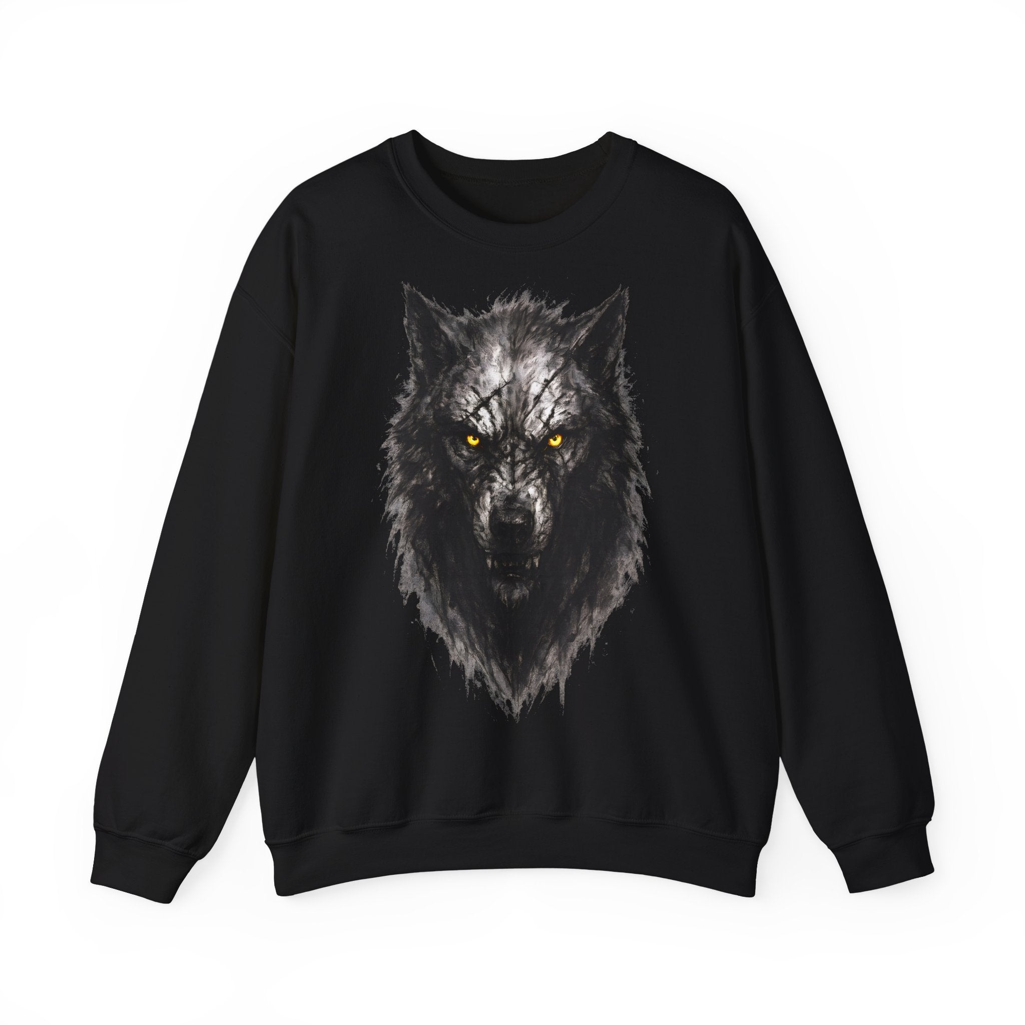 Wolf: Animals-Collection, Frontprint, Unisex Sweatshirt, Mystic Wolf