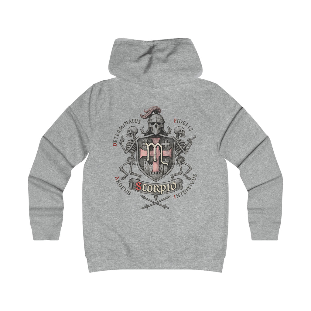 Skorpion - Backprint, Womens' Hoodie -  **Grimwater Edition** Sternzeichen Astrologie (Scorpio)