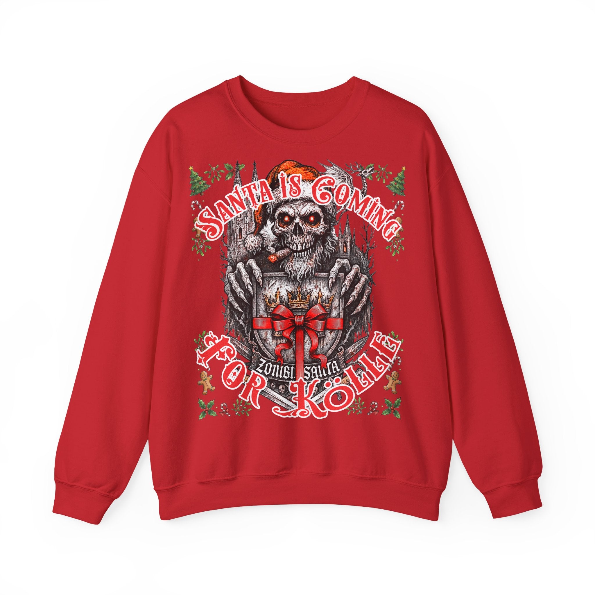 Santa Claus coming 4 Kölle: Frontprint, Unisex Sweatshirt