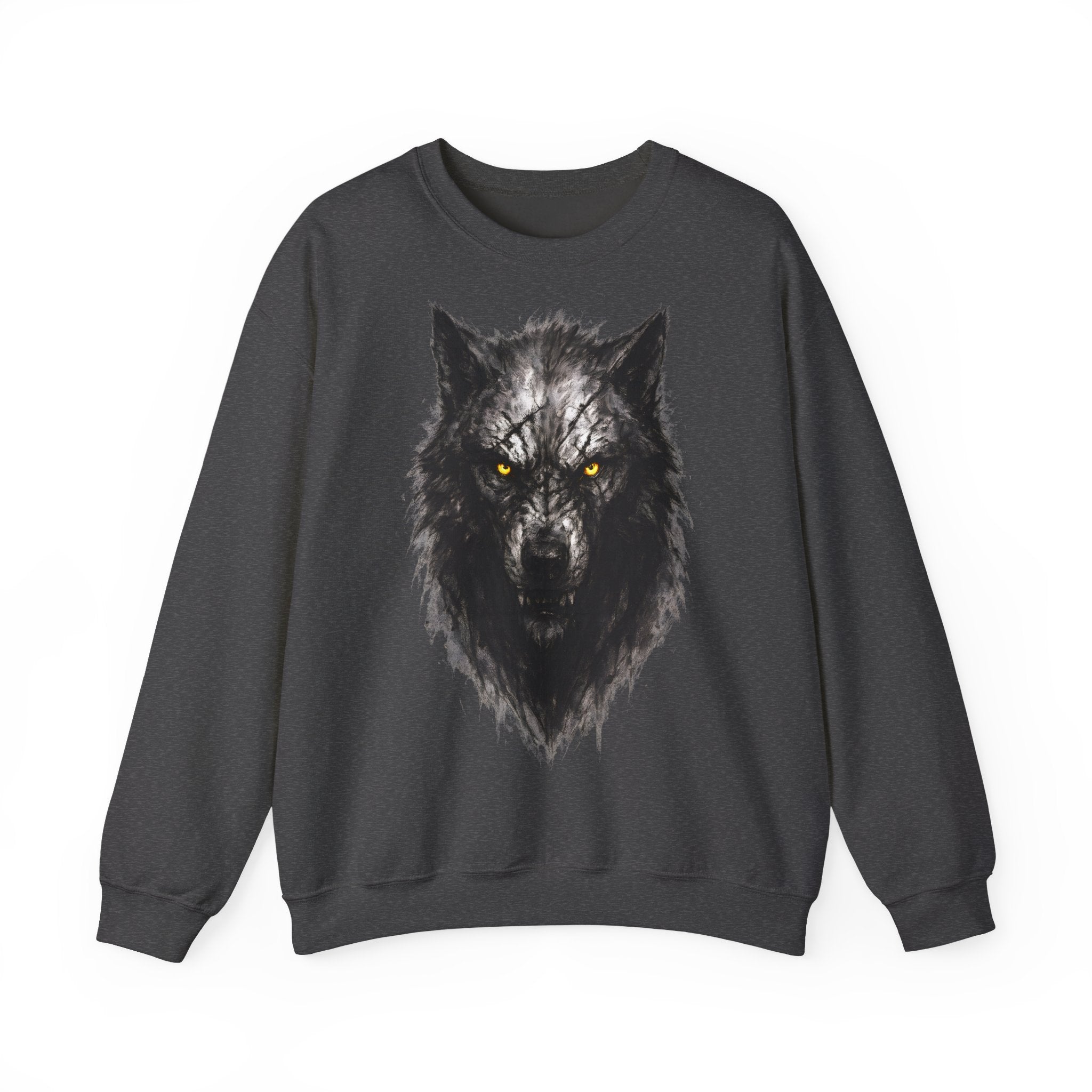 Wolf: Animals-Collection, Frontprint, Unisex Sweatshirt, Mystic Wolf