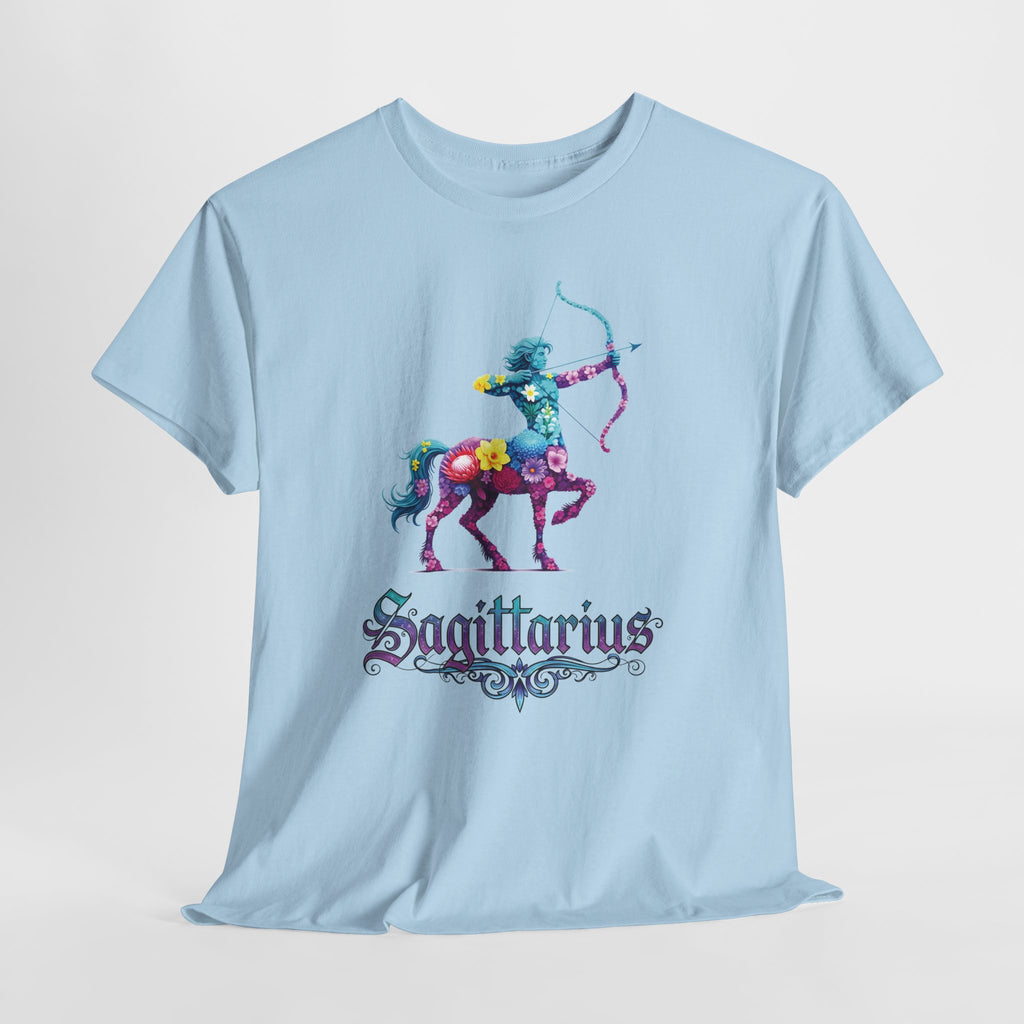 Sagittarius - Floral Zodiac Tee, Astrology Shirt, Zodiac Gift, Horoscope T-Shirt, Birthday Apparel, Celestial Fashion