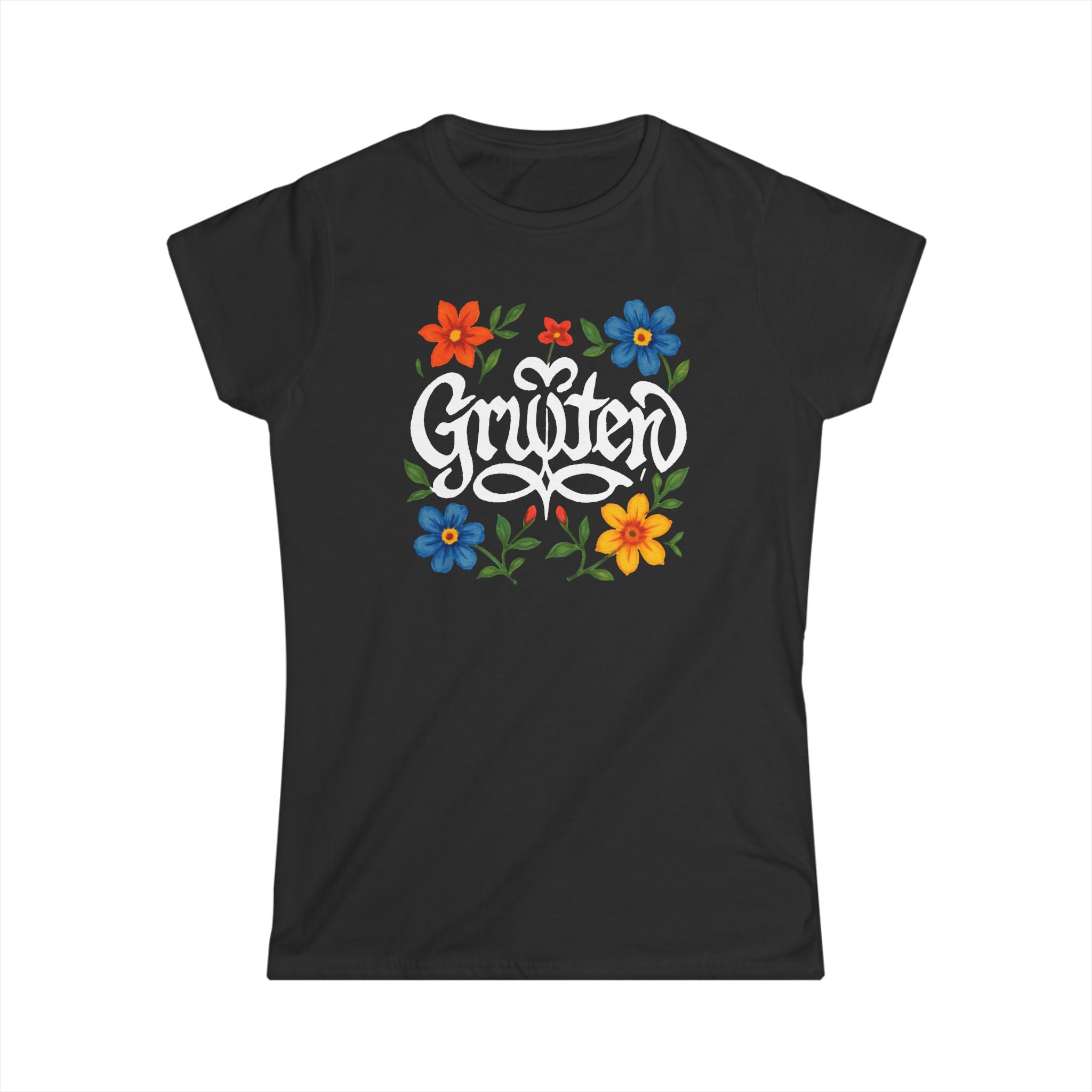 Gruiten Women's Tee - Floral Gruiten - the Vibrant and Optimistic green heart of the Kreis Mettmann