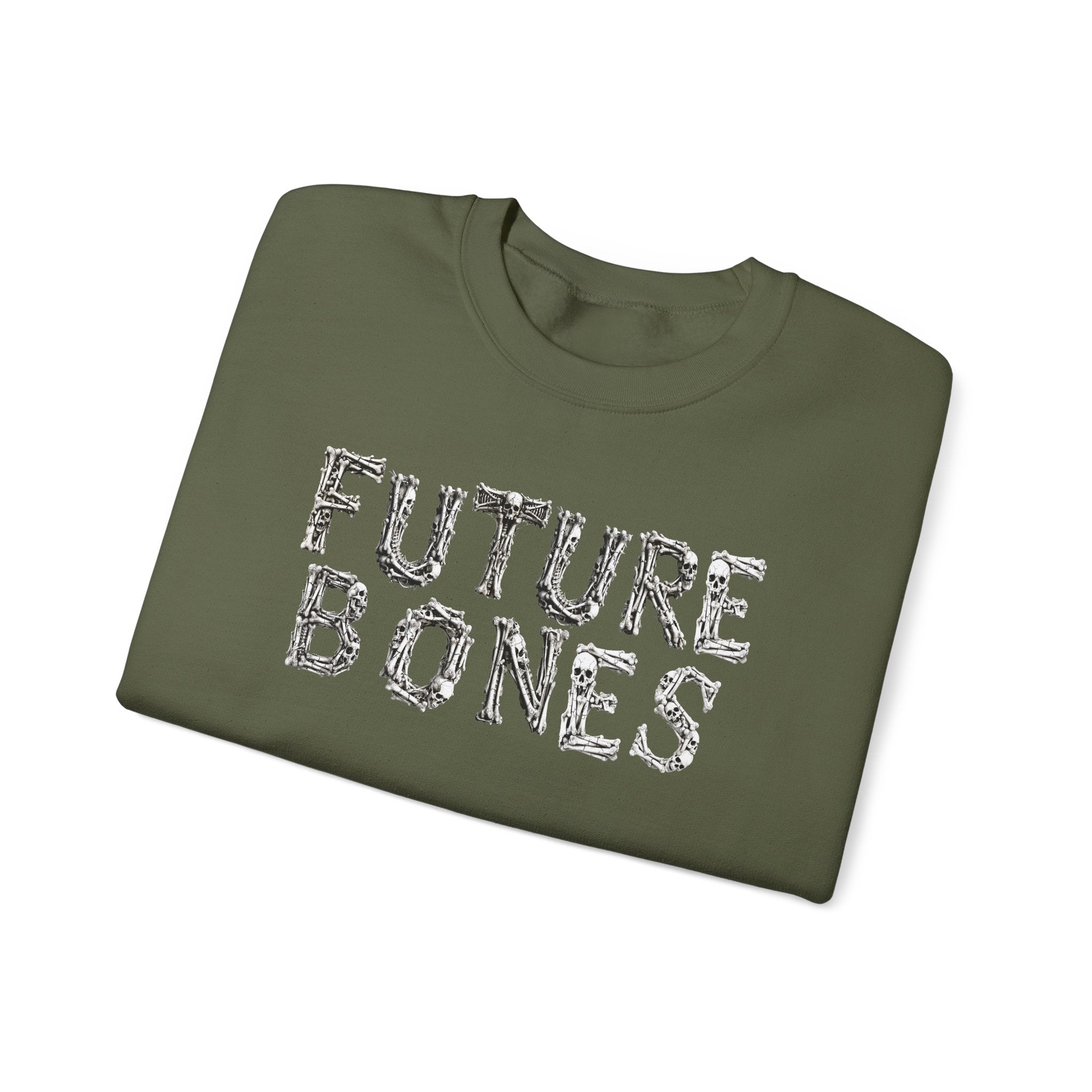 Future Bones: Frontprint, Unisex Sweatshirt, Gothic