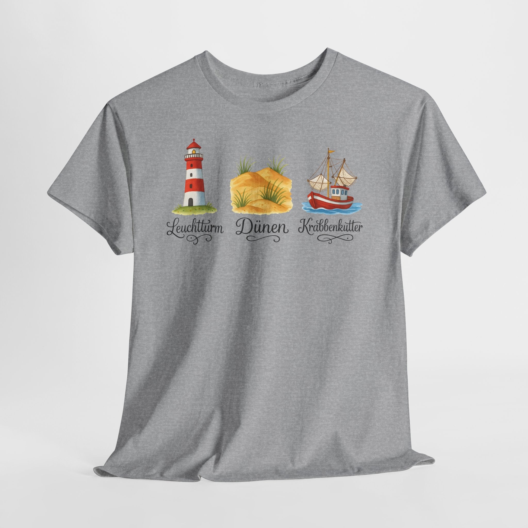 Nordsee, Ostsee - Reicht mir schon! Frontprint, Unisex T-Shirt