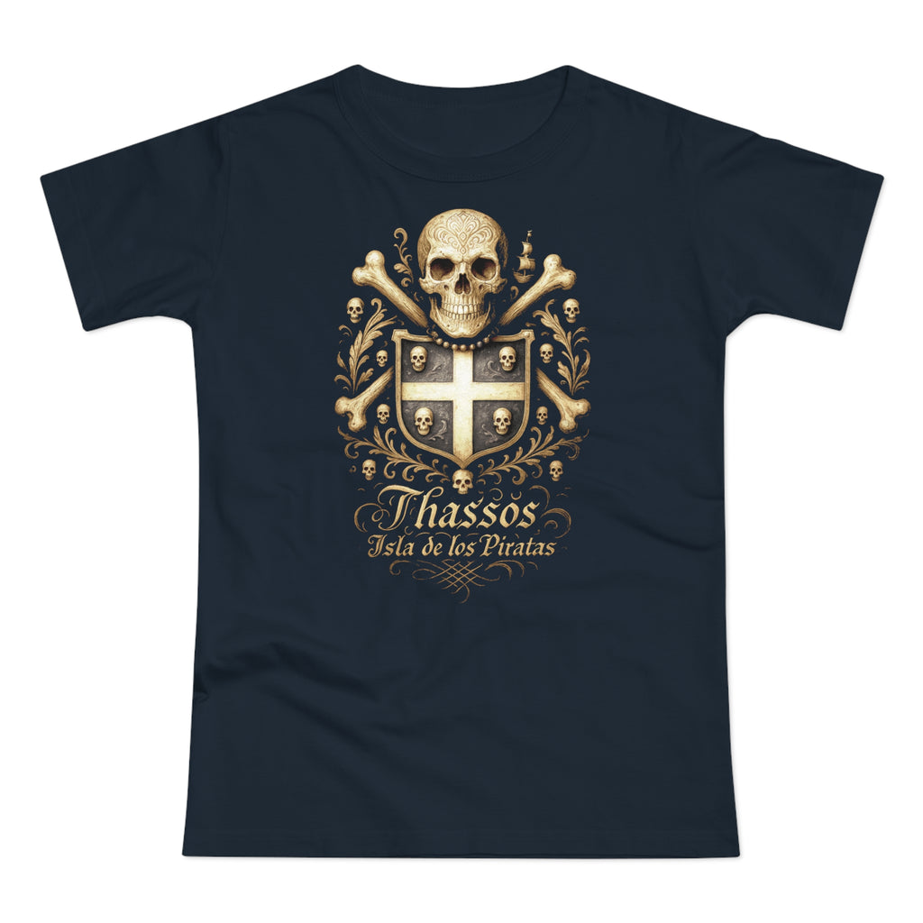 Thassos: Frontprint, Women's T-Shirt of Thasos **Grimwater-Edition**