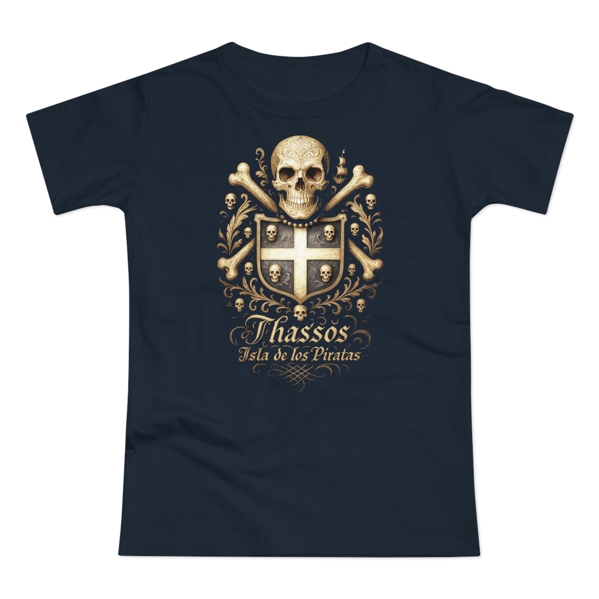 Thassos: Frontprint, Women's T-Shirt of Thasos **Grimwater-Edition**