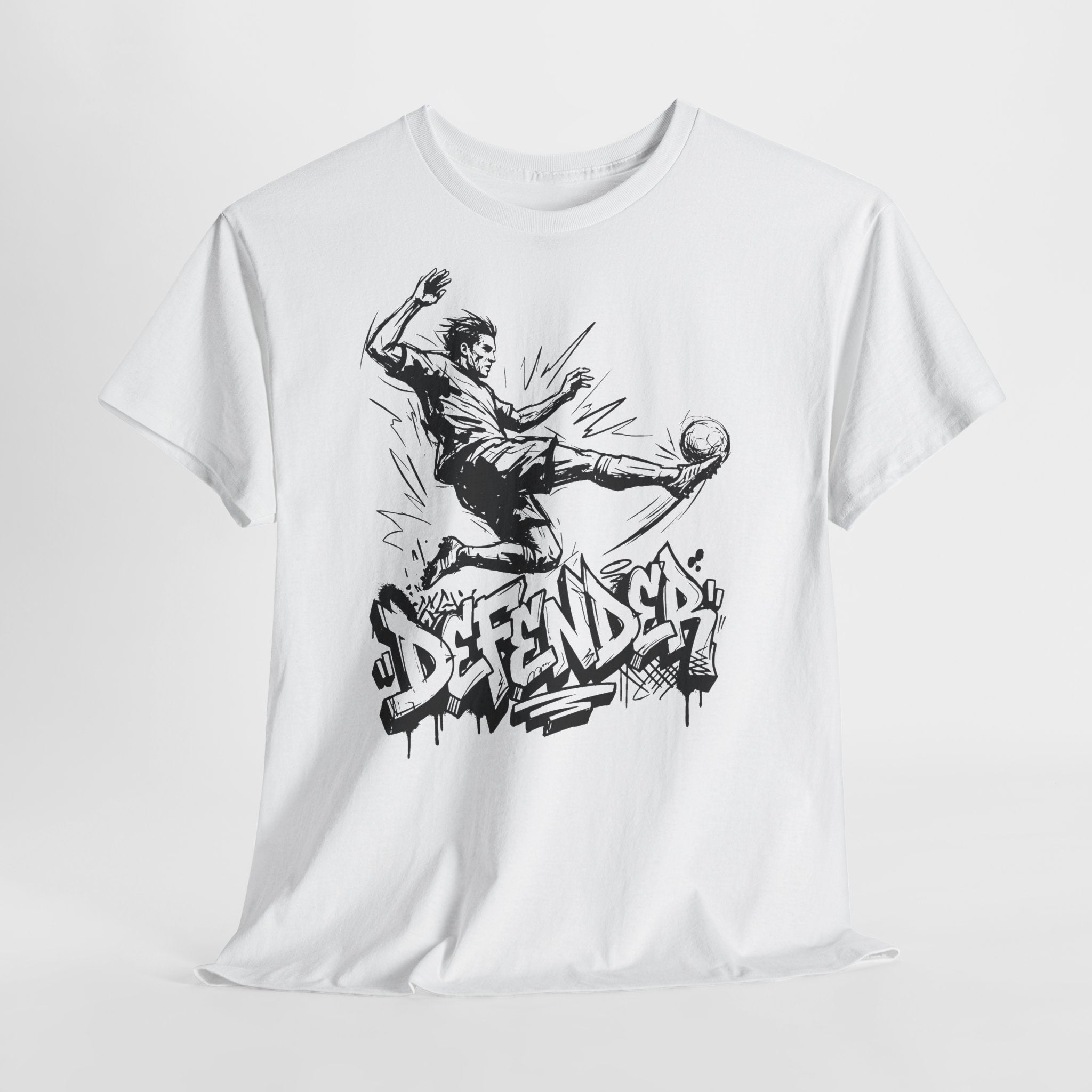 Soccer Defender 08: Frontprint, Unisex T-Shirt