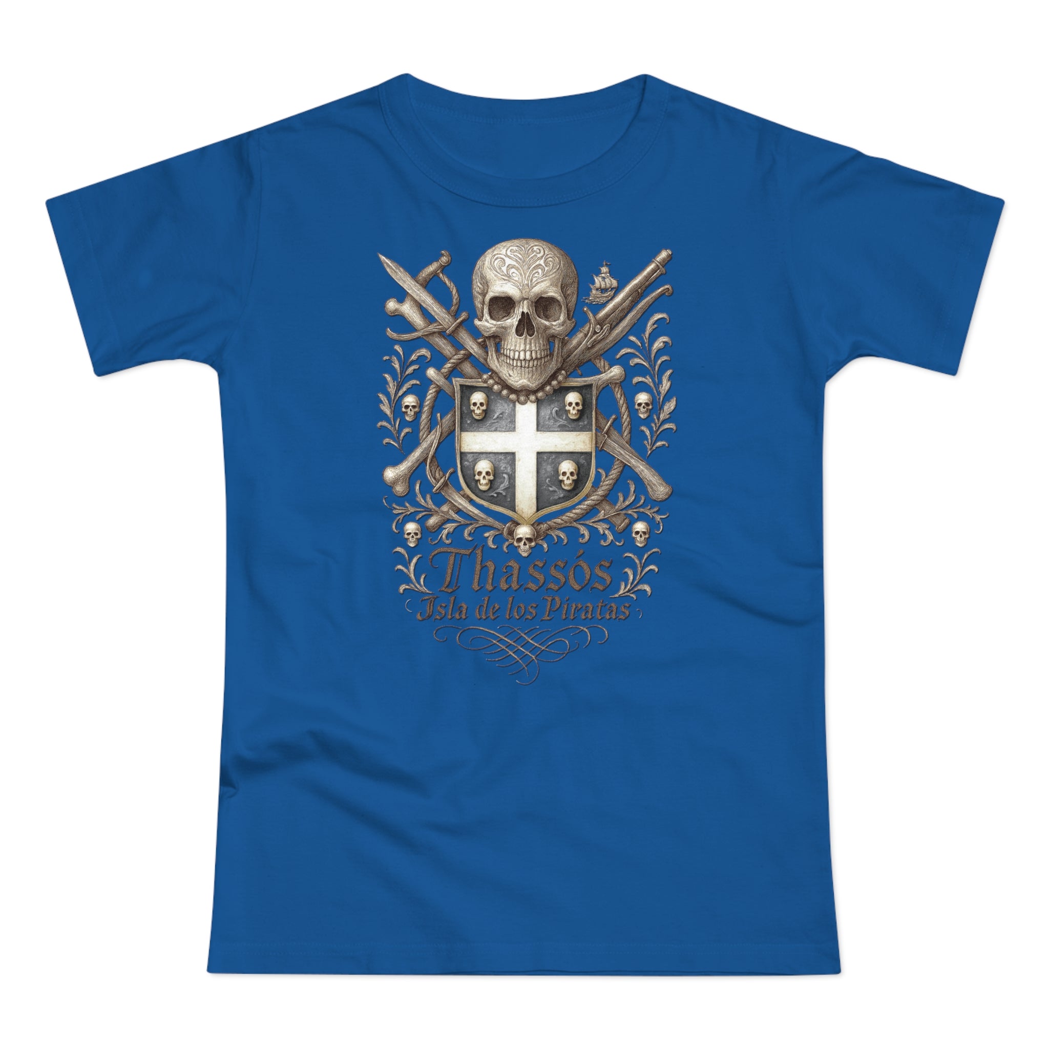 Thassos: Frontprint, Women's T-Shirt of Thasos **Grimwater-Edition**