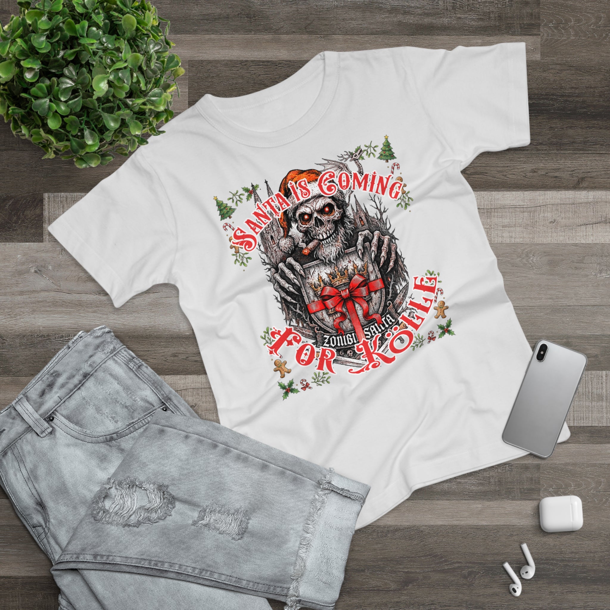 Santa Is Coming 4 Kölle: Frontprint, Womens' T-Shirt