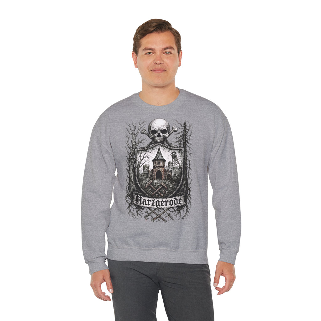 Harzgerode: Harz-Collection, Frontprint, Unisex Sweatshirt **Grimwater-Edition**