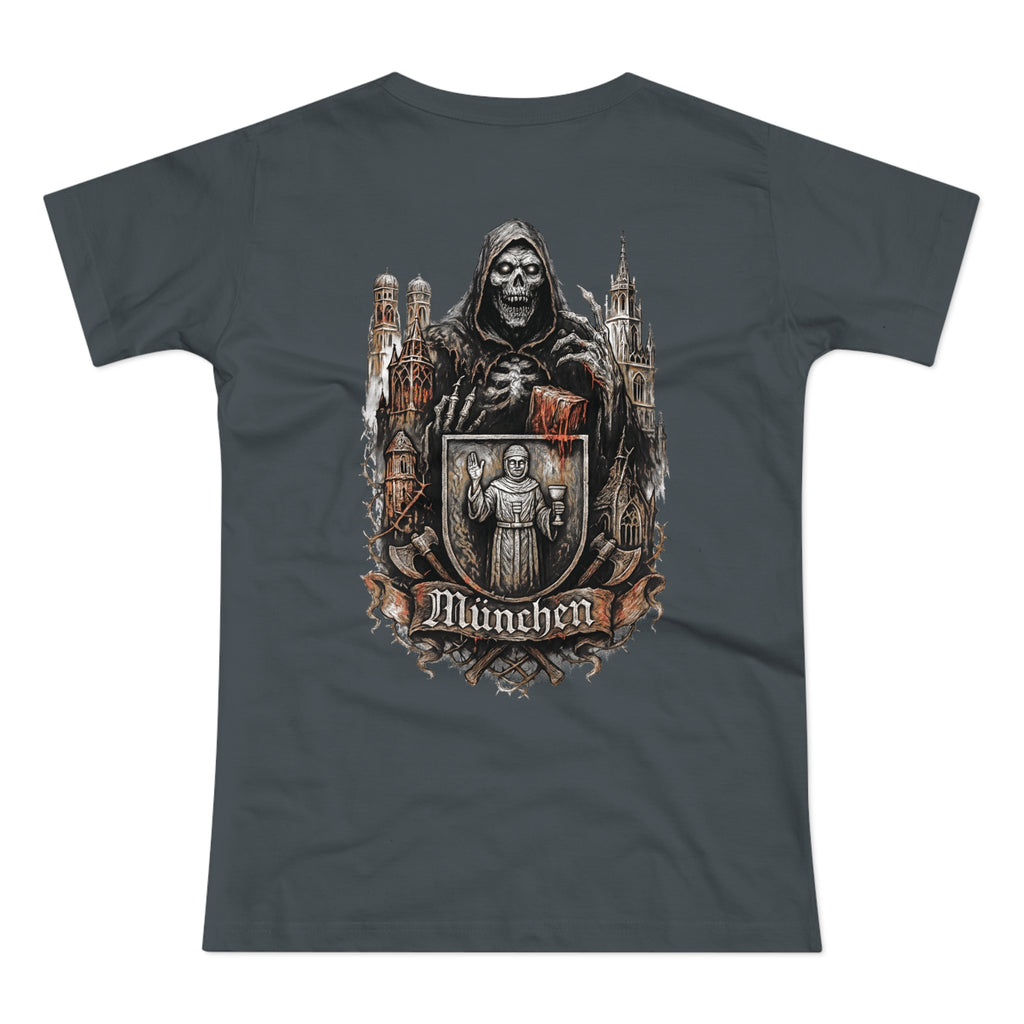 München Night Crew: Front-/Backprint, Womens' T-Shirt **Grimwater-Edition**