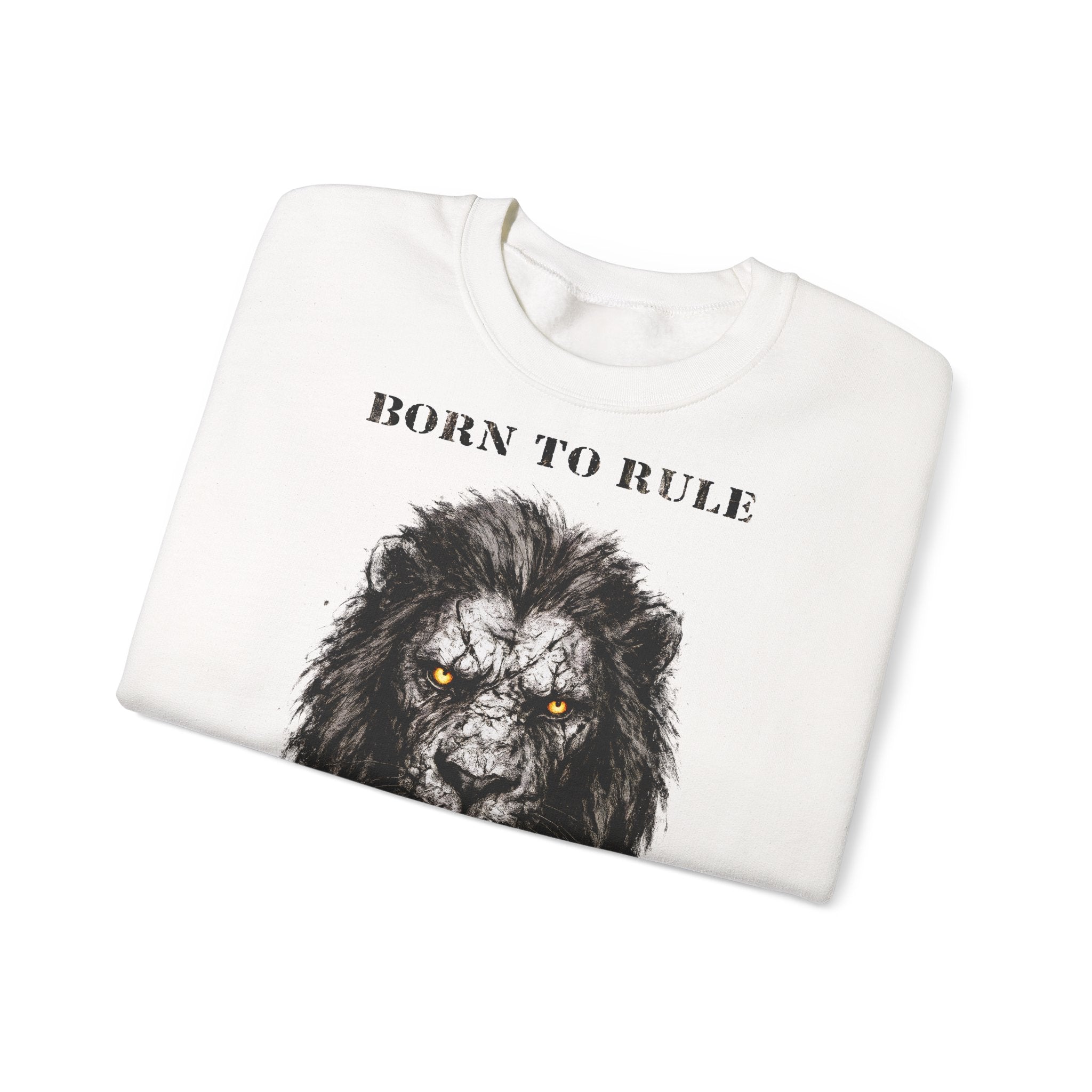 Löwe - Born to Rule: Animals-Collection, Frontprint, Unisex Sweatshirt