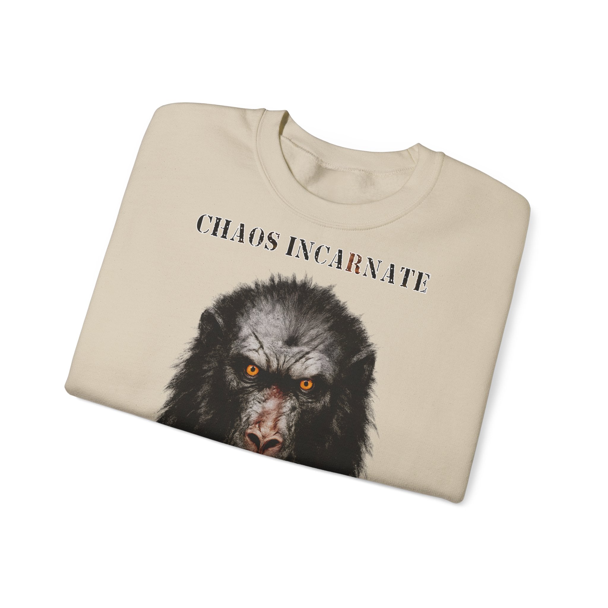 Pavian - Chaos Incarnate: Animals-Collection, Frontprint, Unisex Sweatshirt