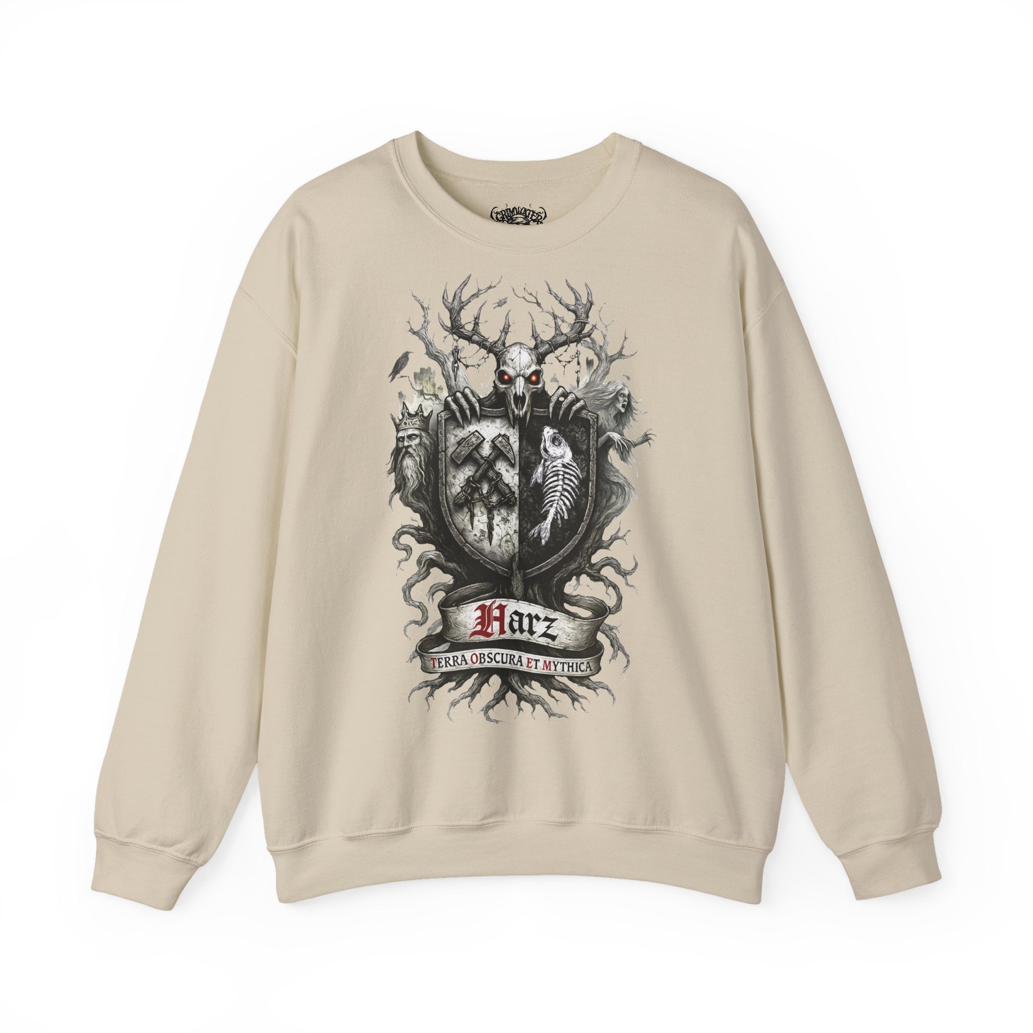 Der Harz: Harz-Collection, Frontprint, Unisex Sweatshirt **Grimwater-Edition**