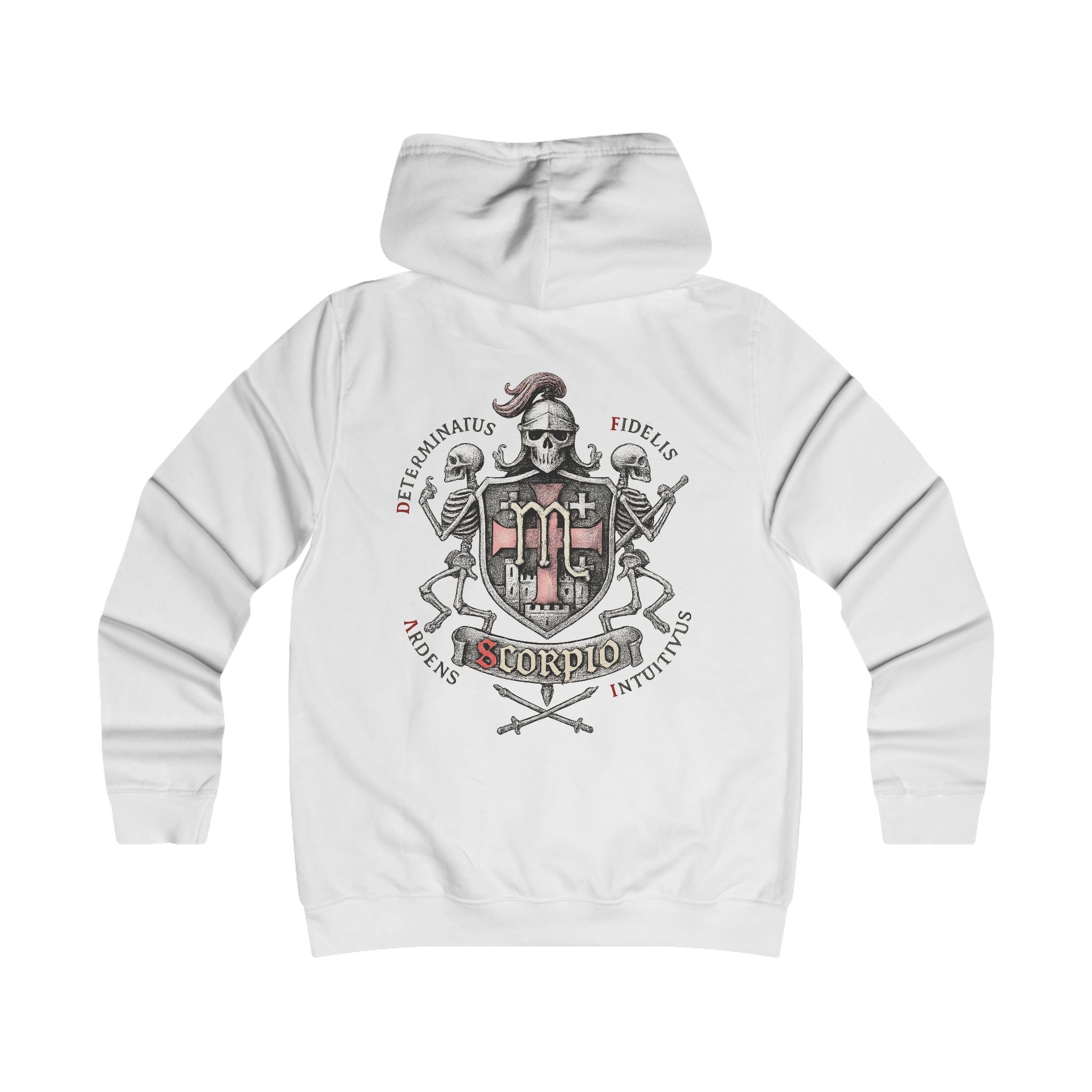 Skorpion - Backprint, Womens' Hoodie -  **Grimwater Edition** Sternzeichen Astrologie (Scorpio)