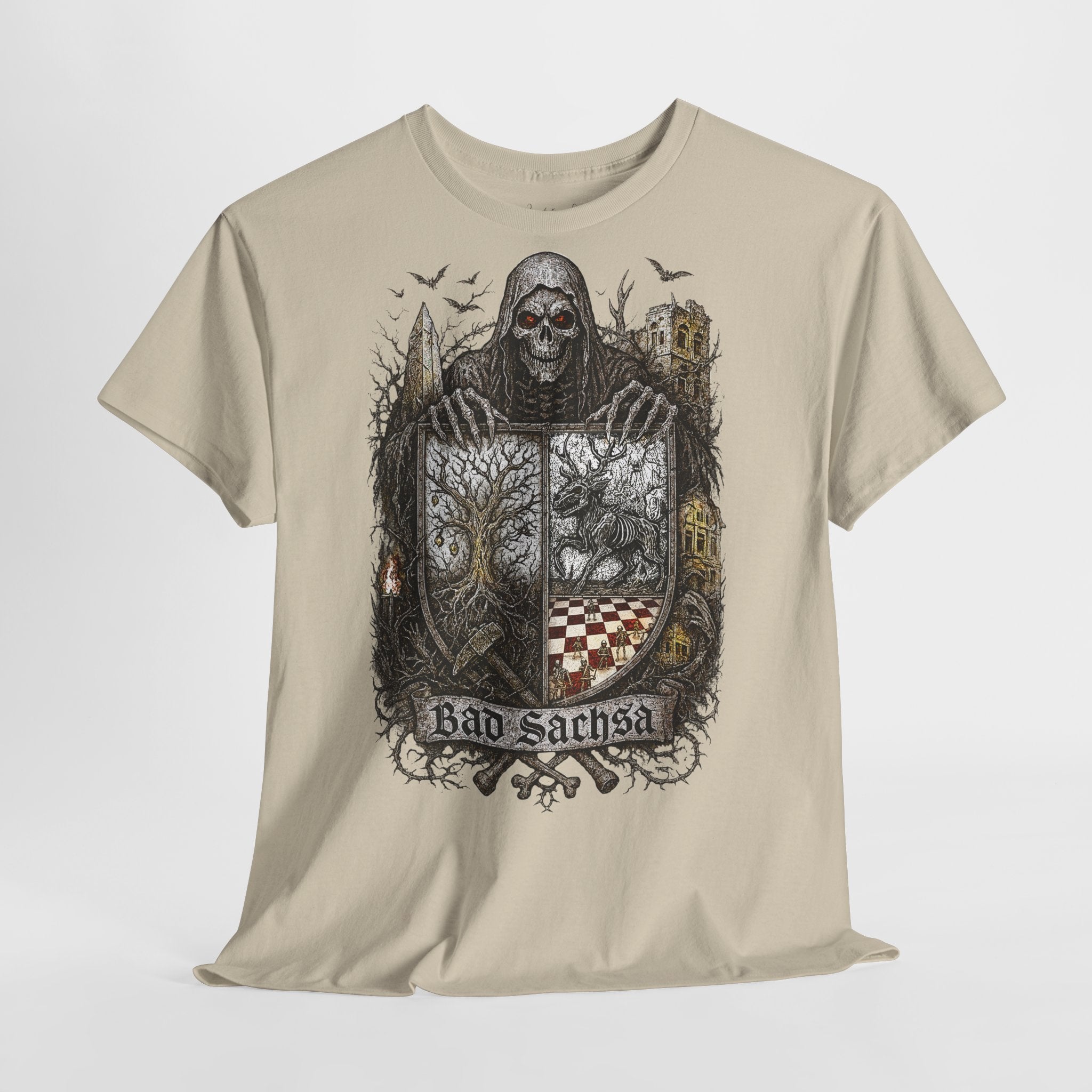 Bad Sachsа: Frontprint, Unisex T-Shirt **Grimwater-Edition**