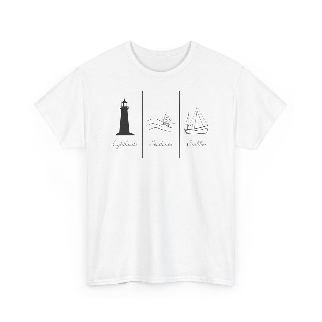 Nordsee, Ostsee - Reicht mir schon! Frontprint, Unisex T-Shirt
