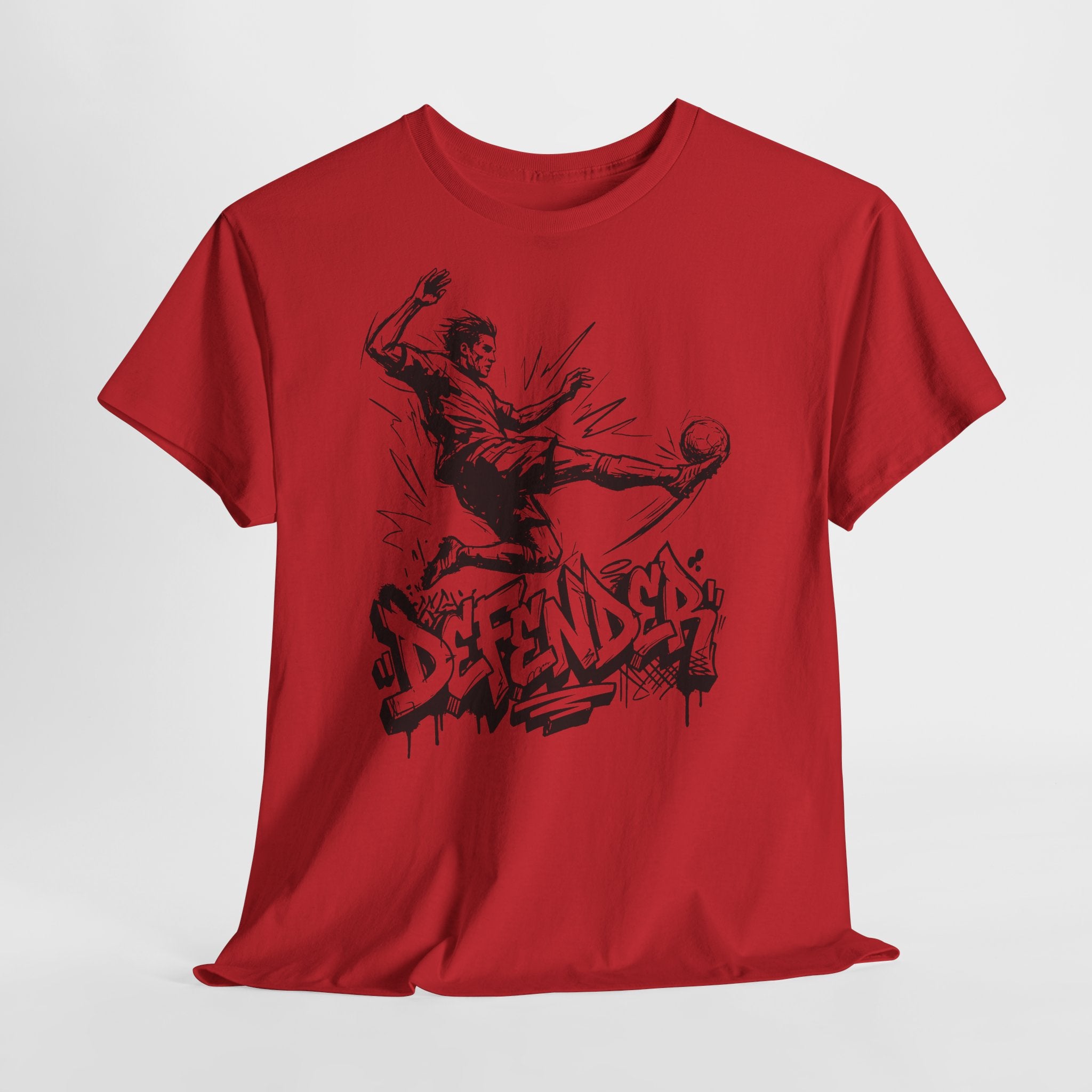 Soccer Defender 08: Frontprint, Unisex T-Shirt