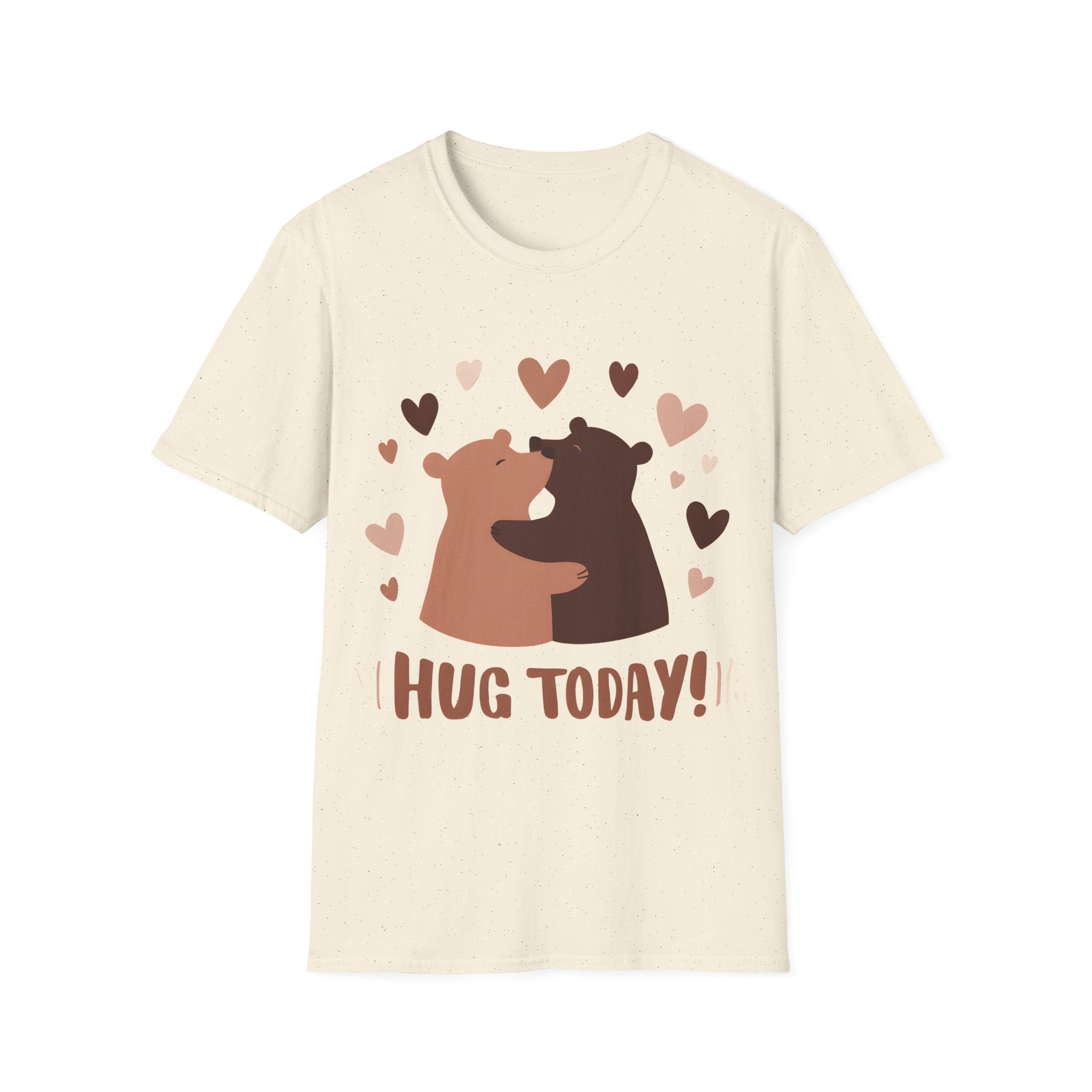 Don't wait: Hug Today! Life is Short (Love Reminder) Slim geschnittenes Unisex T-Shirt