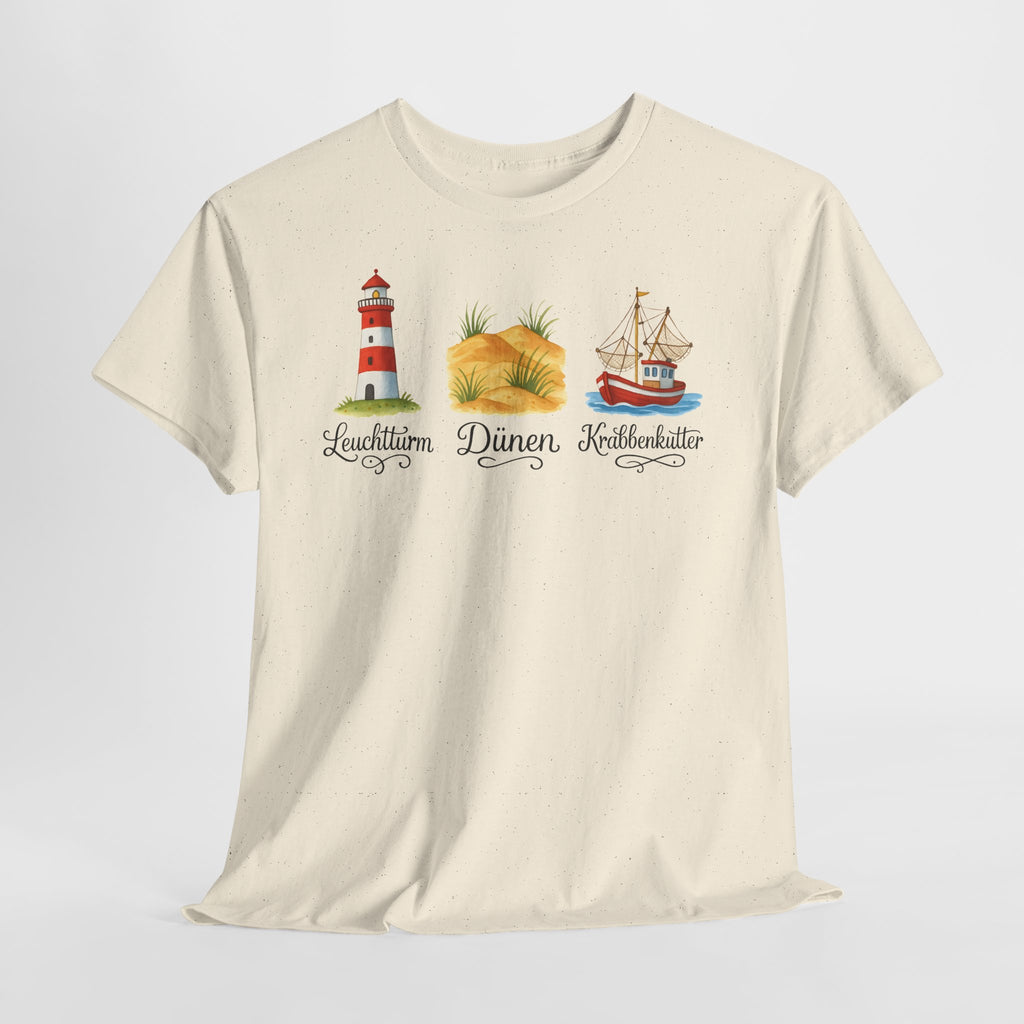Nordsee, Ostsee - Reicht mir schon! Frontprint, Unisex T-Shirt
