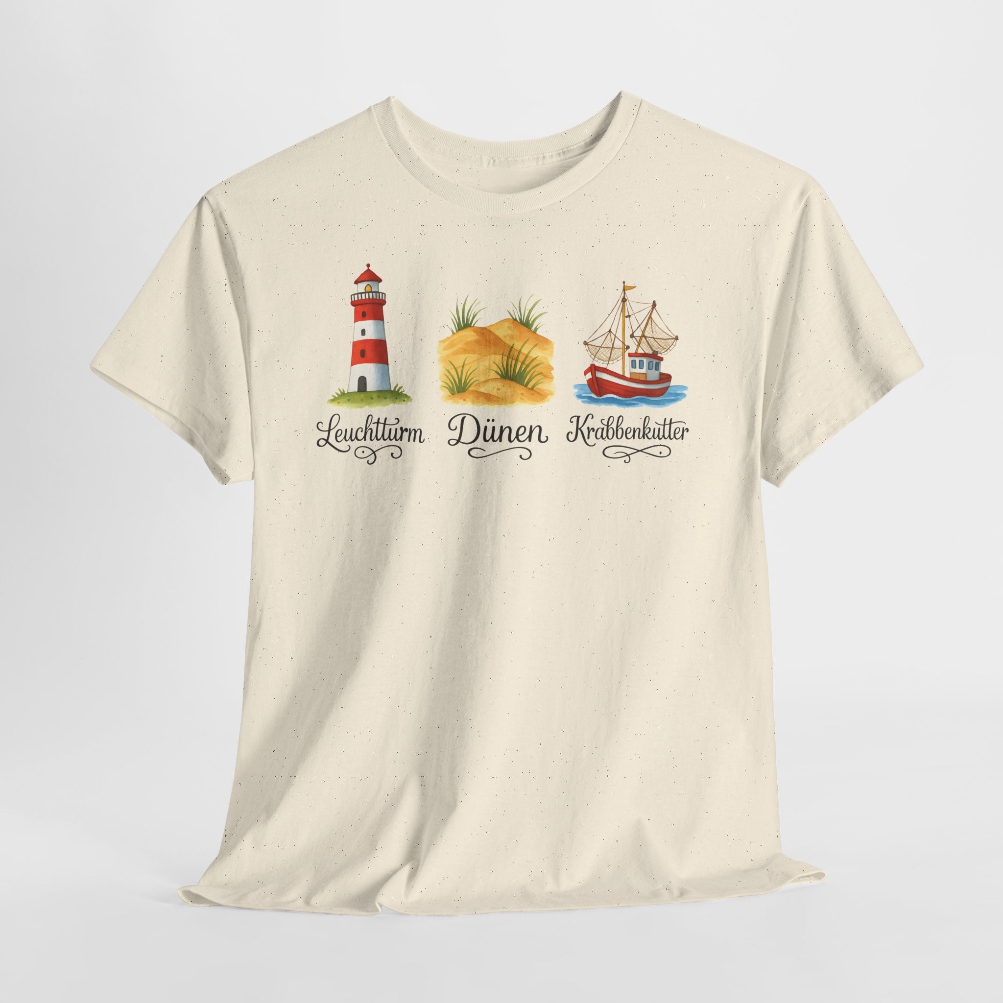 Nordsee, Ostsee - Reicht mir schon! Frontprint, Unisex T-Shirt
