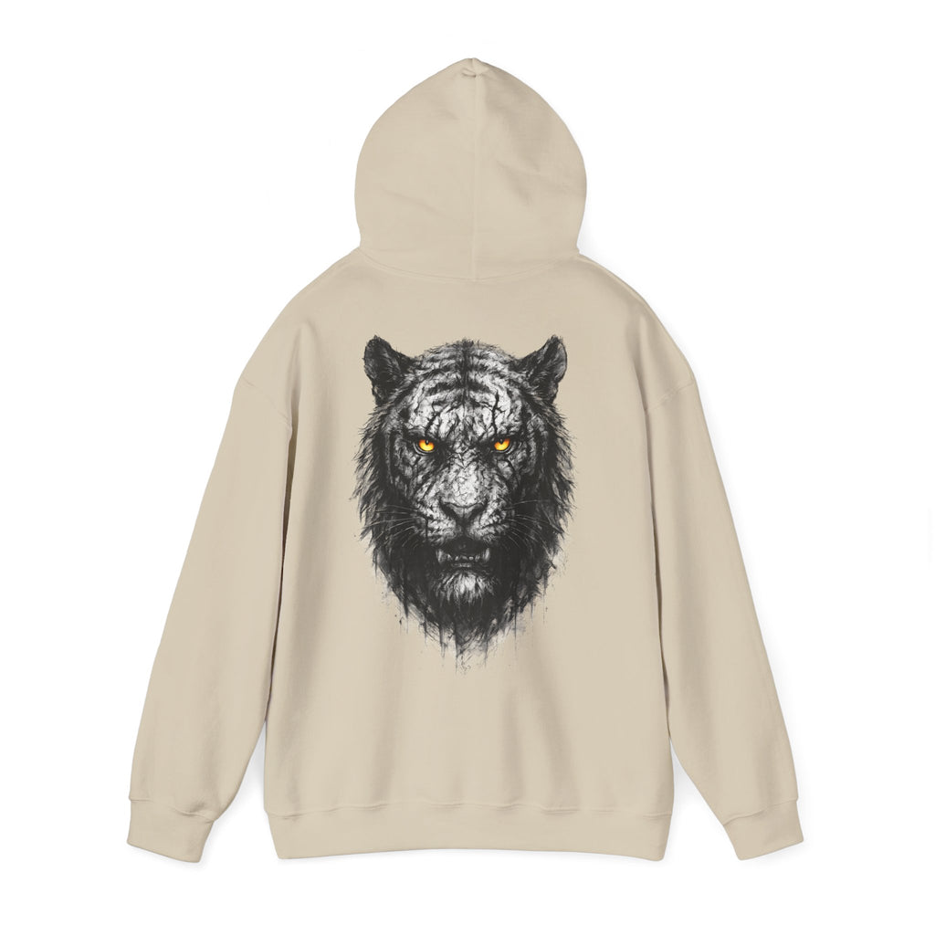 Tiger: Backprint, Unisex  Hoodie, Animal-Collection