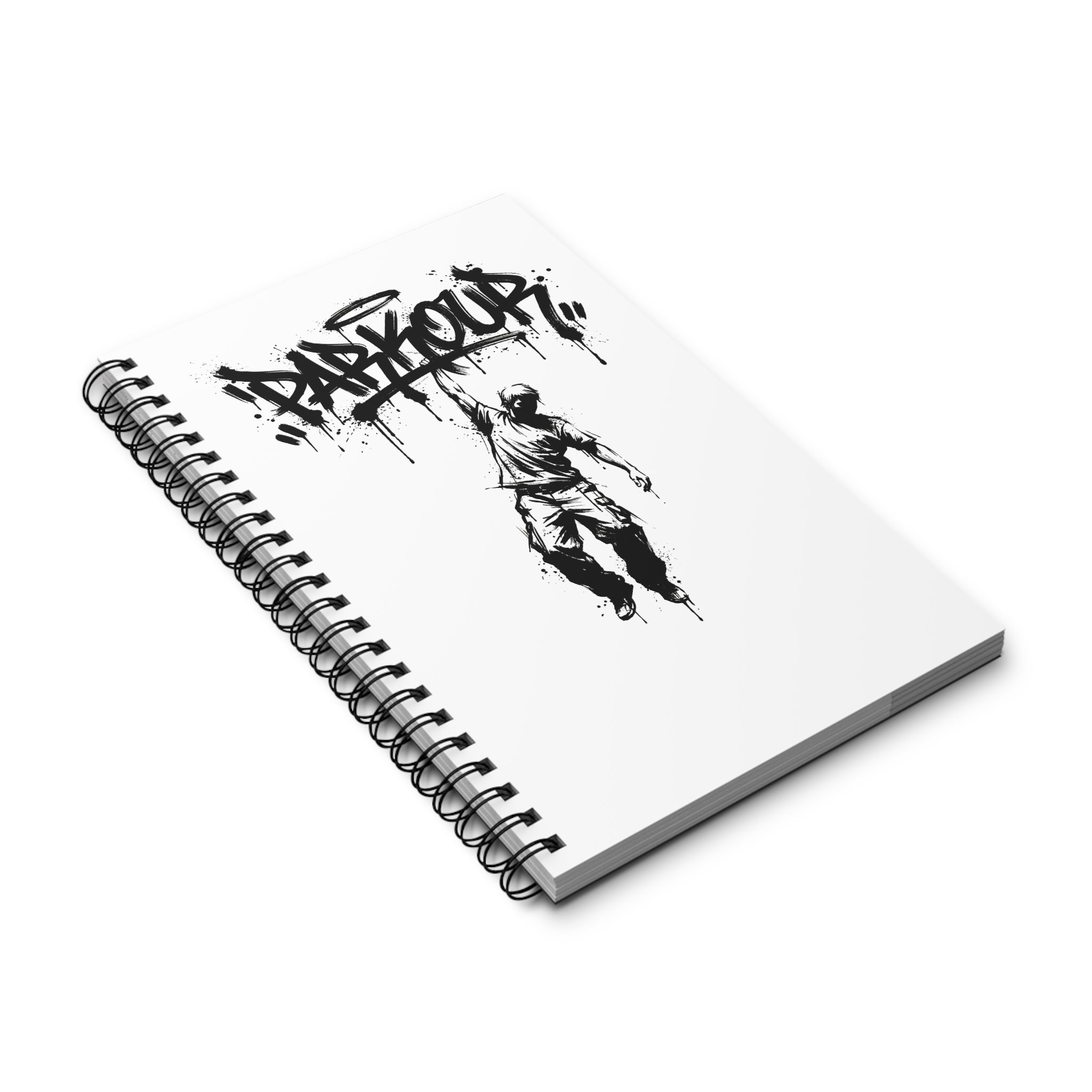 Parkour 04 Spiralblock - Urban Graffiti Notebook for Athletes & Street Art Fans
