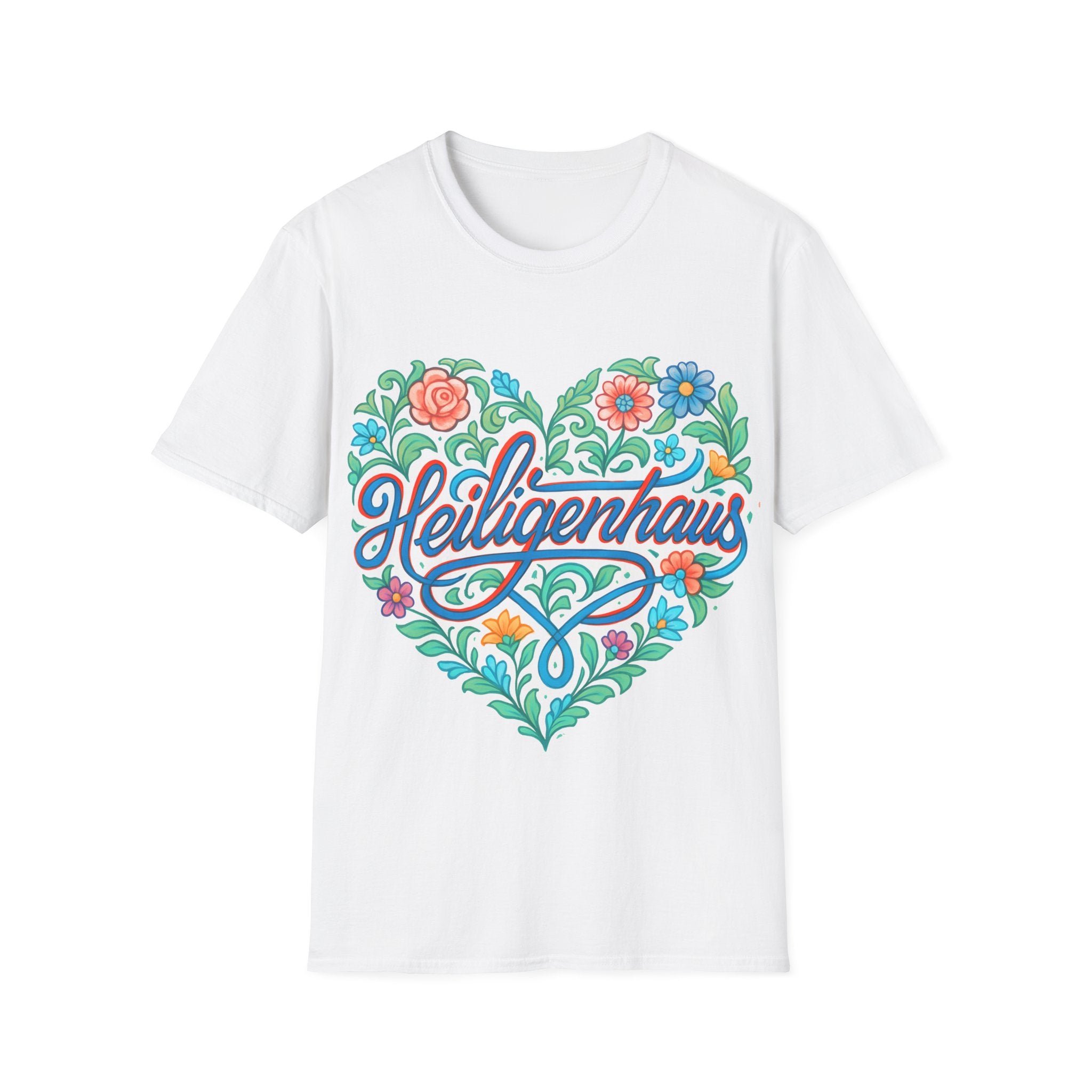 Heiligenhaus - Heart City - Slim geschnittenes Unisex T-Shirt