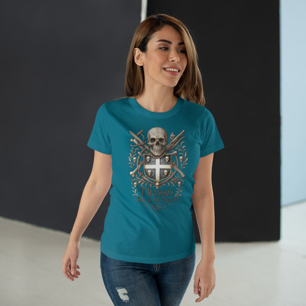 Thassos: Frontprint, Women's T-Shirt of Thasos **Grimwater-Edition**