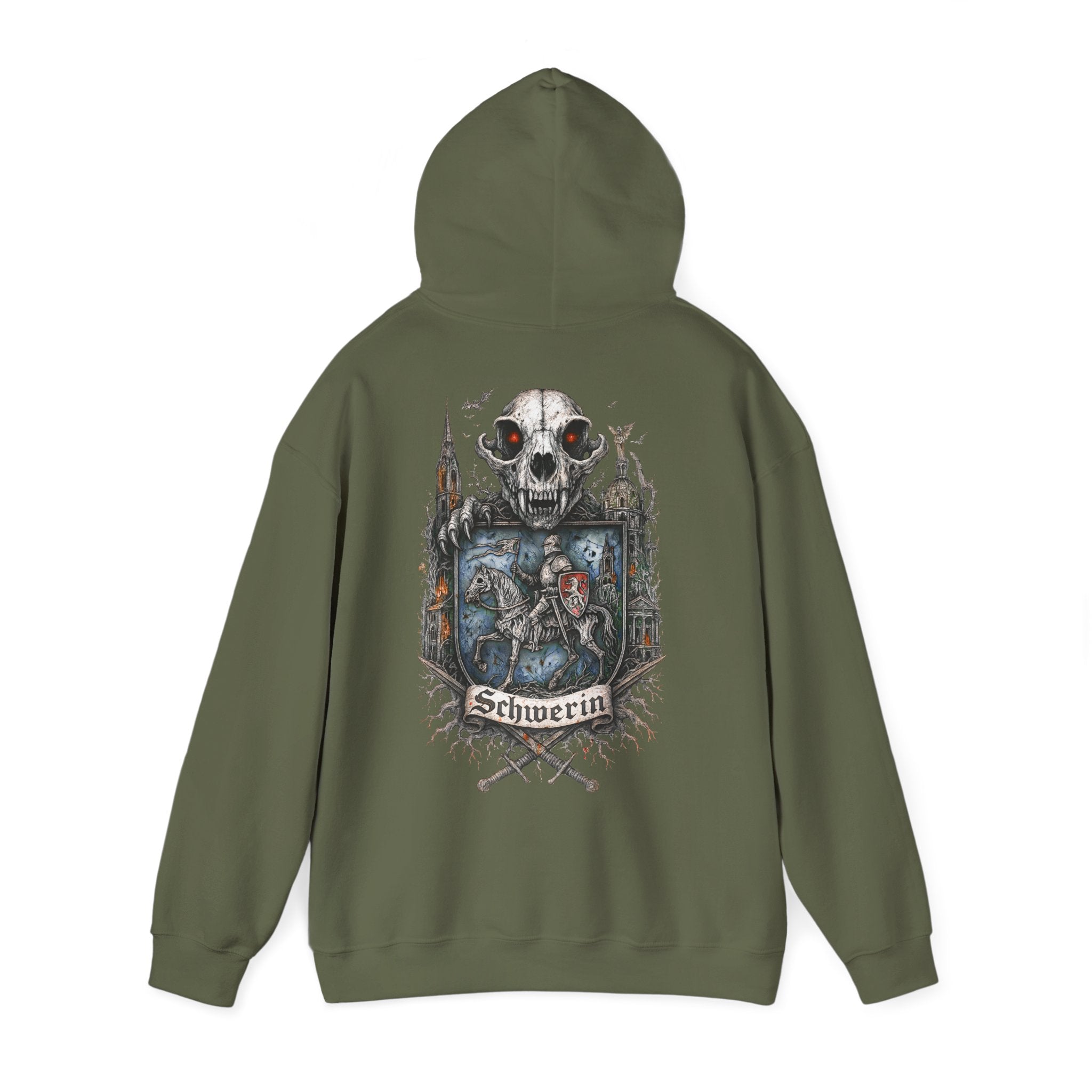 Schwerin: Front-/Backprint, Unisex Hoodie **Grimwater-Edition**