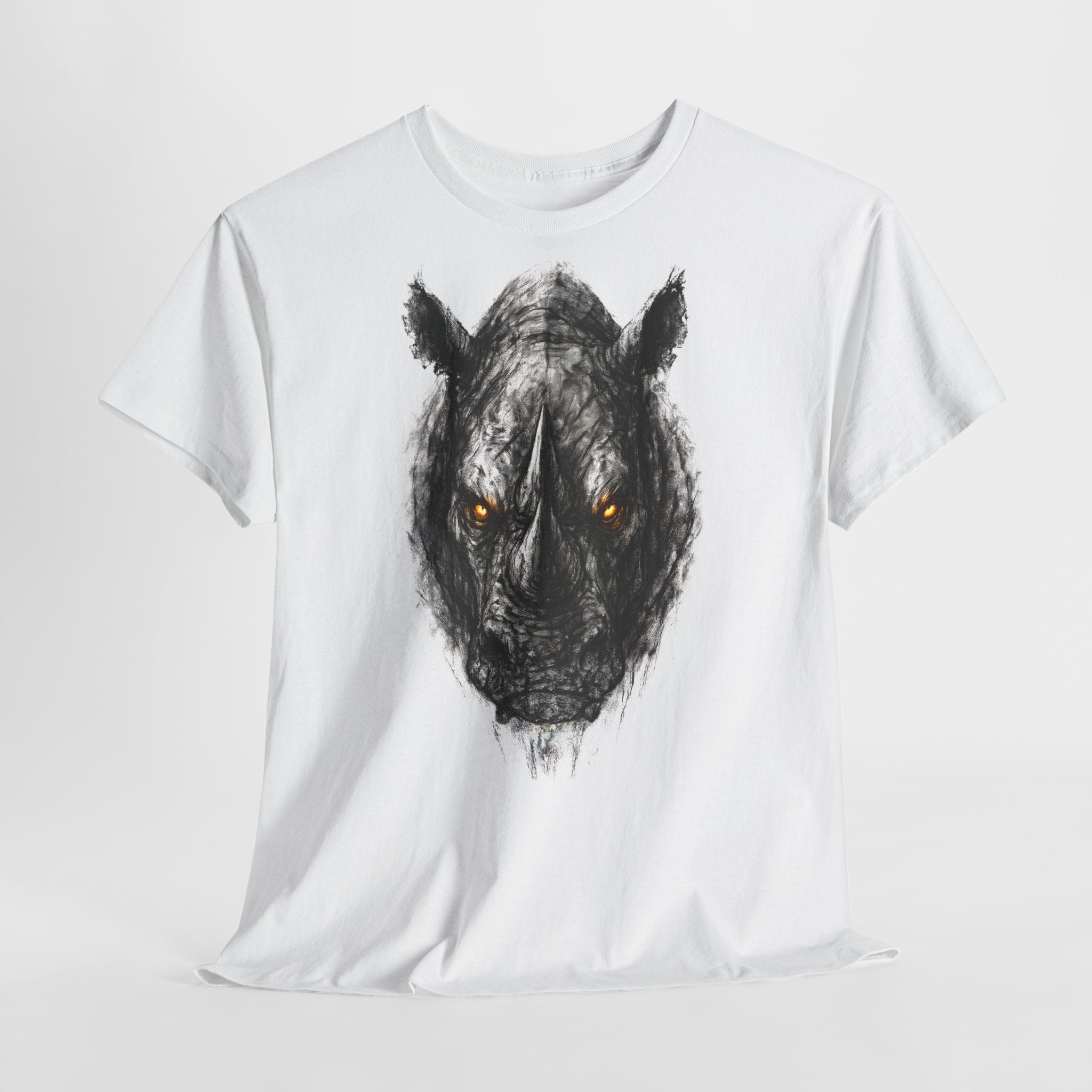 Nashorn: Frontprint, Unisex T-Shirt - Animal-Collection