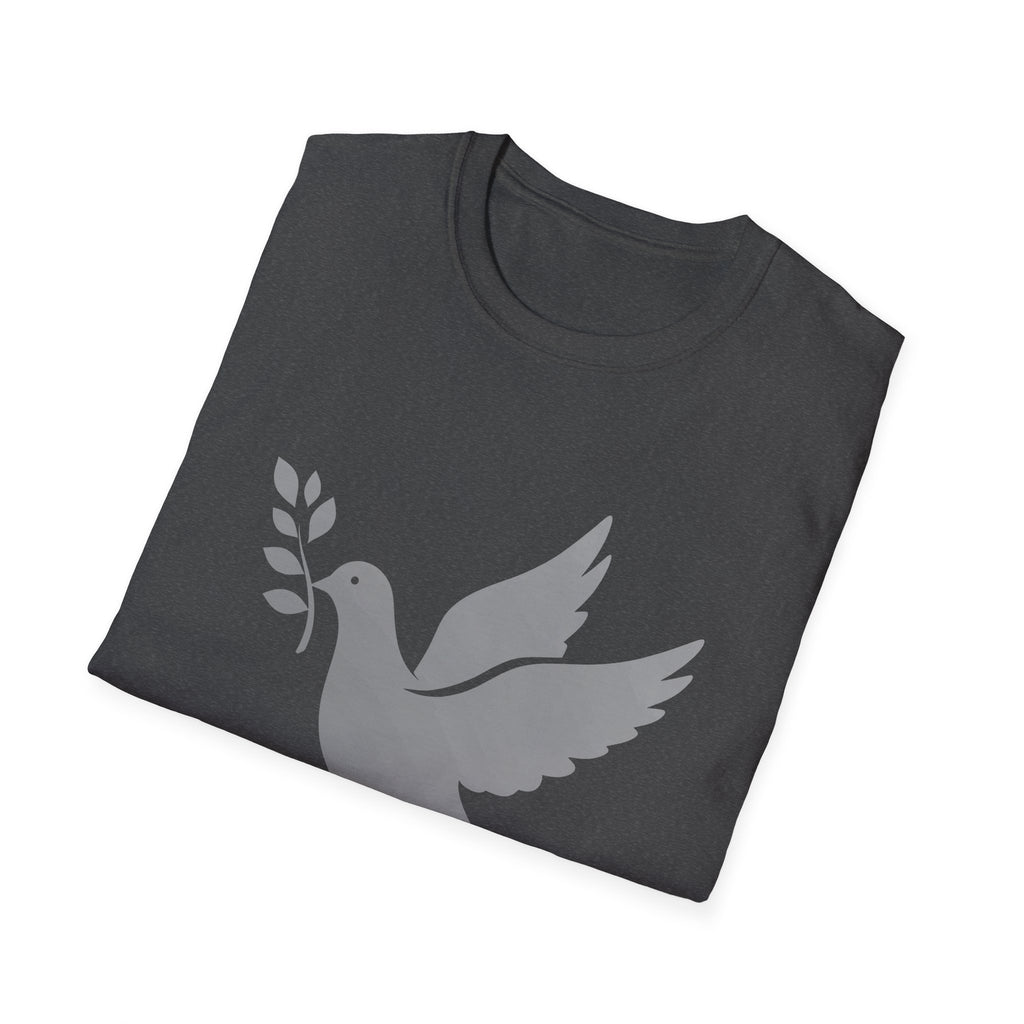 Fading Dove - Peace, Please: Frontprint, Unisex (Slim) T-Shirt