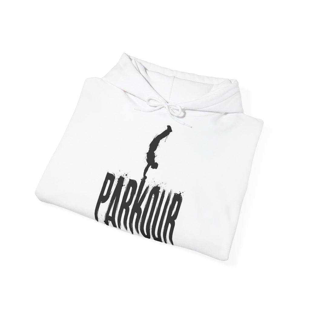 Parkour 03: Frontprint, Unisex Hoodie - Urban Stunt Silhouette