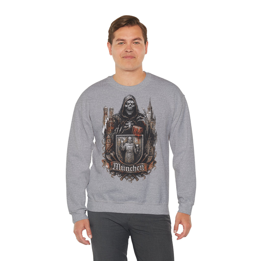 München: Frontprint, Unisex Sweatshirt **Grimwater-Edition** Munich