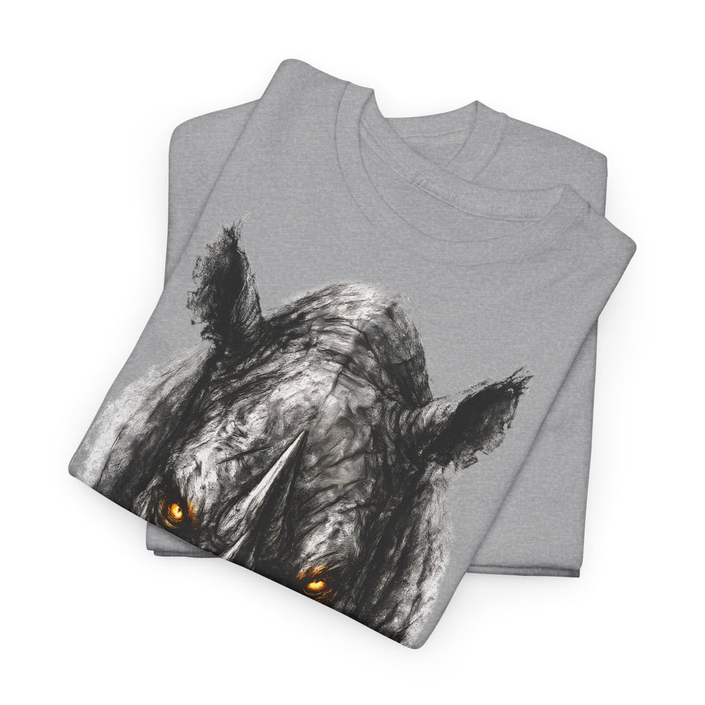Nashorn: Frontprint, Unisex T-Shirt - Animal-Collection