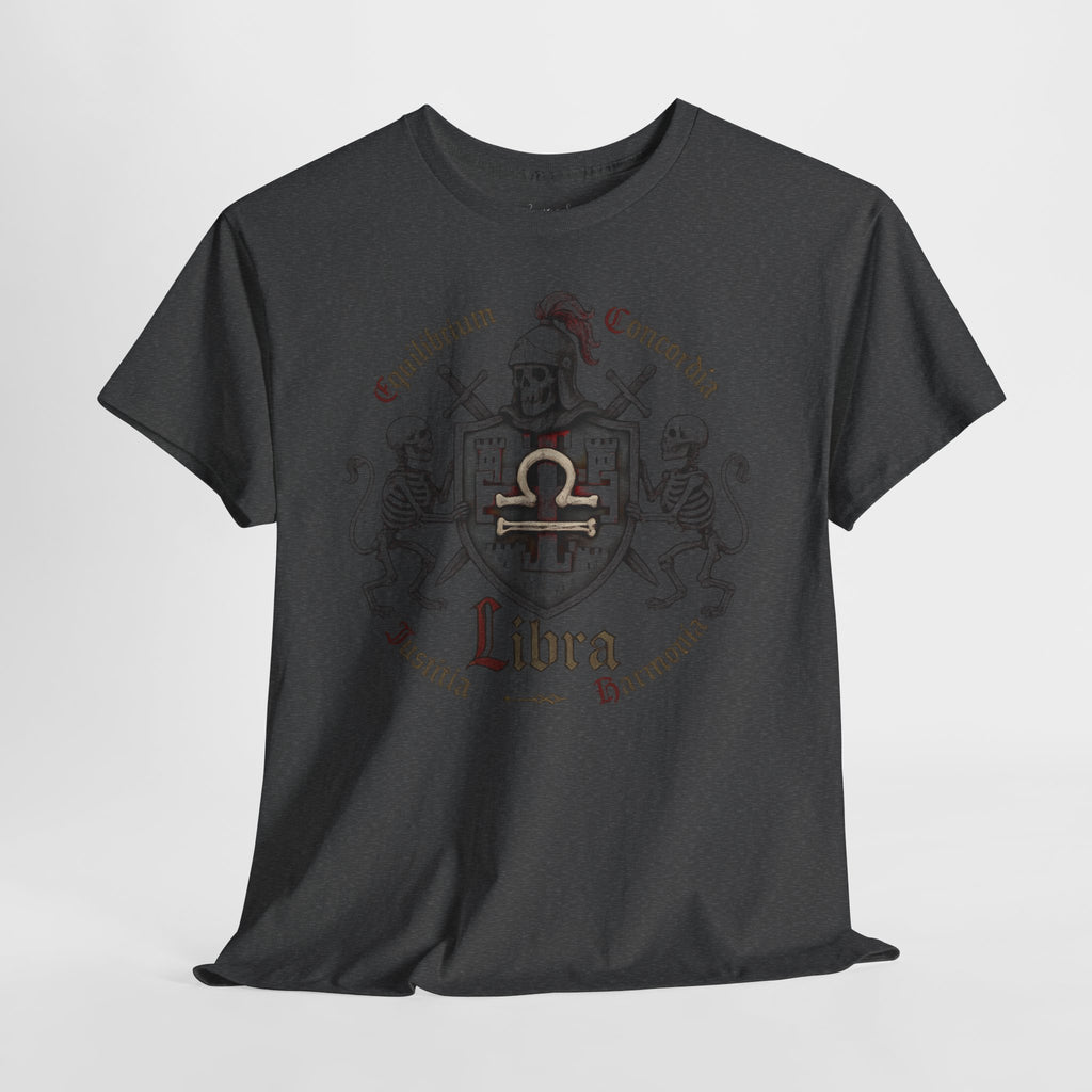 Waage: Frontprint, Unisex T-Shirt **Grimwater-Edition** Sternzeichen Astrologie (Libra)
