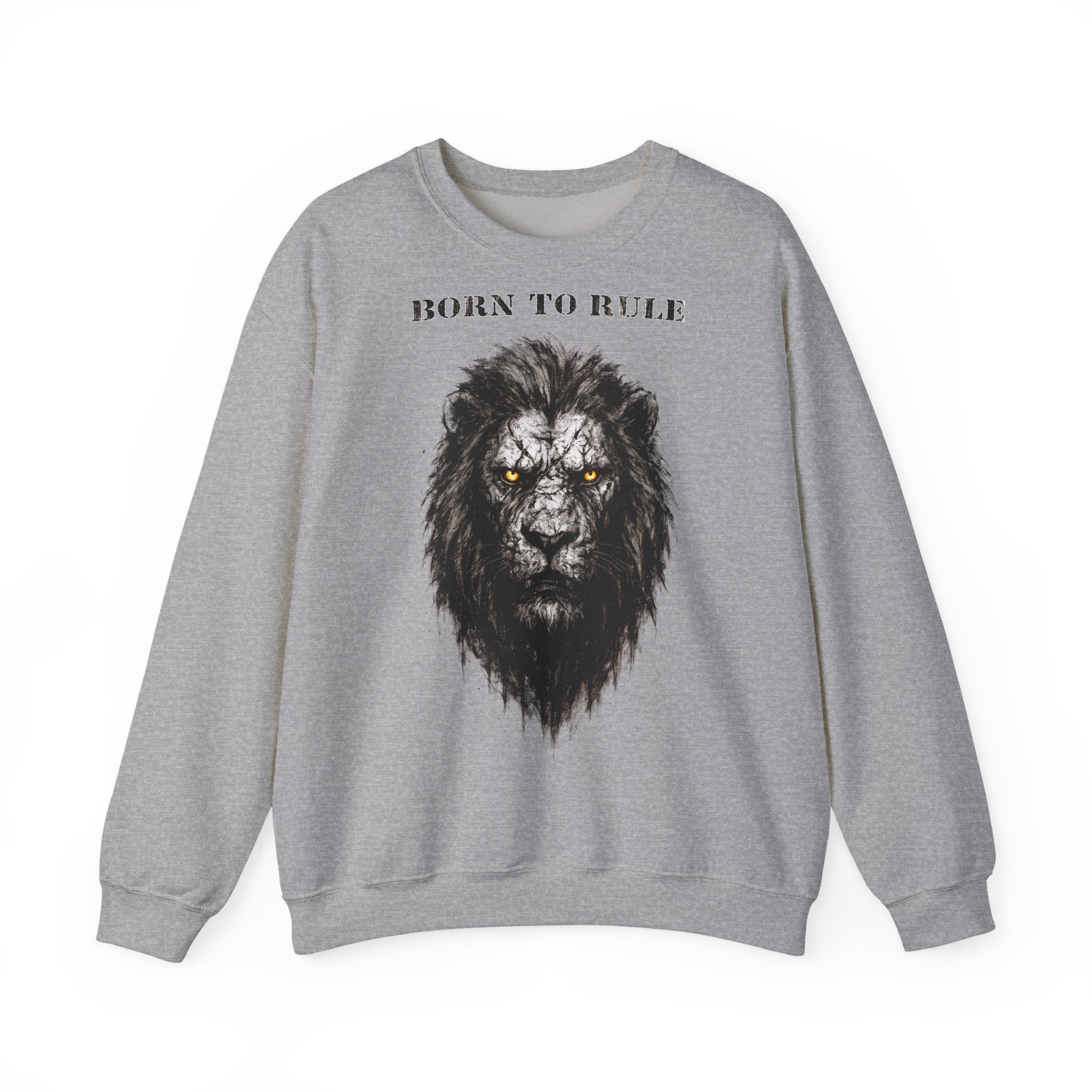 Löwe - Born to Rule: Animals-Collection, Frontprint, Unisex Sweatshirt