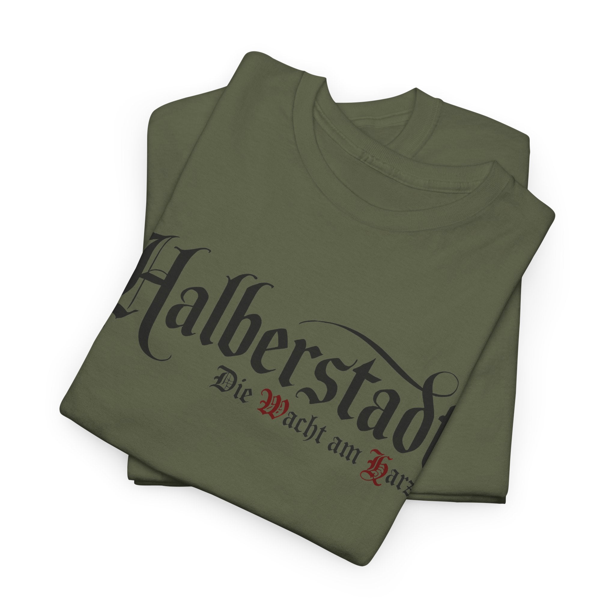 Halberstadt - Die Wacht am Harz - Unisex Heavy Cotton Tee, Cool Graphic Shirt, Gift for Travelers, Casual Wear, Street Style, Trendy Tee