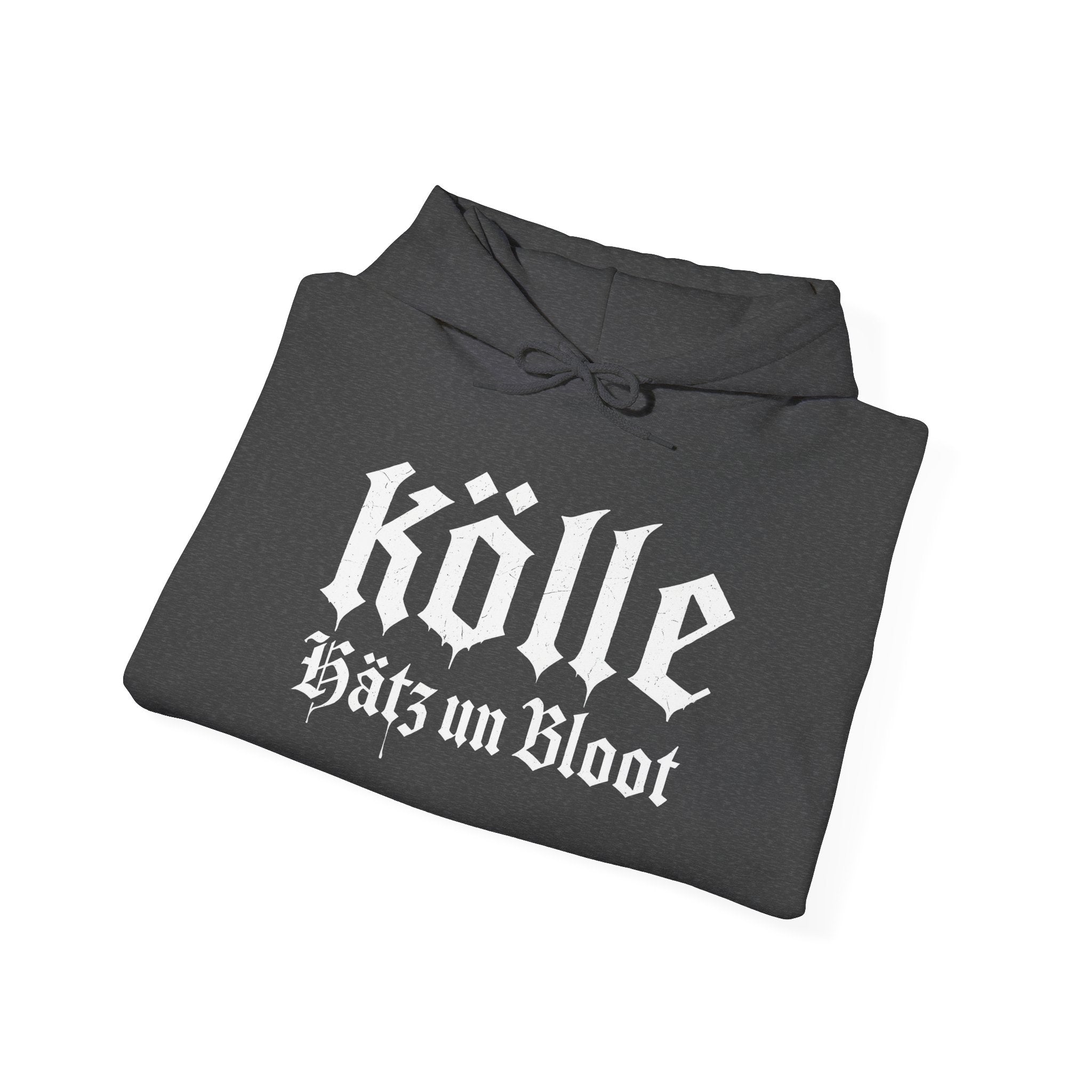 Köln - Hätz un Bloot: Front-/Backprint, Unisex Hoodie **Grimwater-Design**