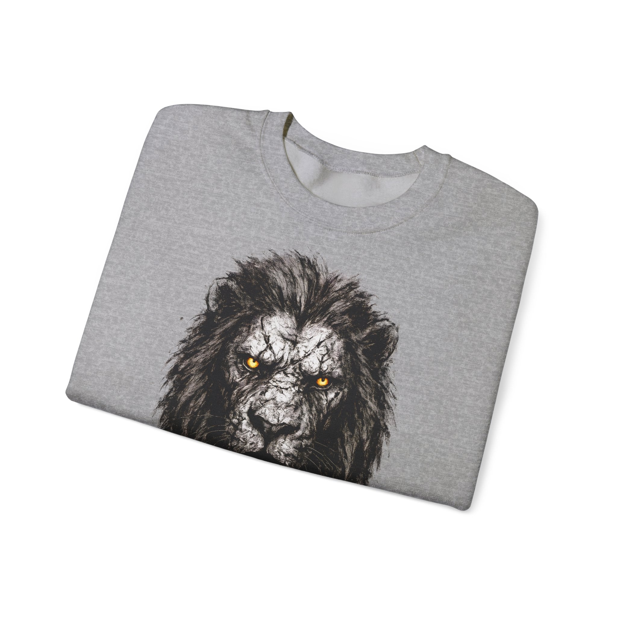 Löwe: Animals-Collection, Frontprint, Unisex Sweatshirt, Majestic Lion
