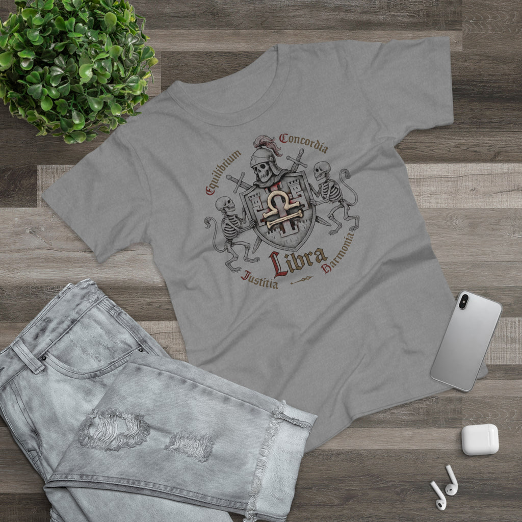 Waage: Frontprint, Womens' T-Shirt **Grimwater Edition** Sternzeichen Astrologie (Libra)