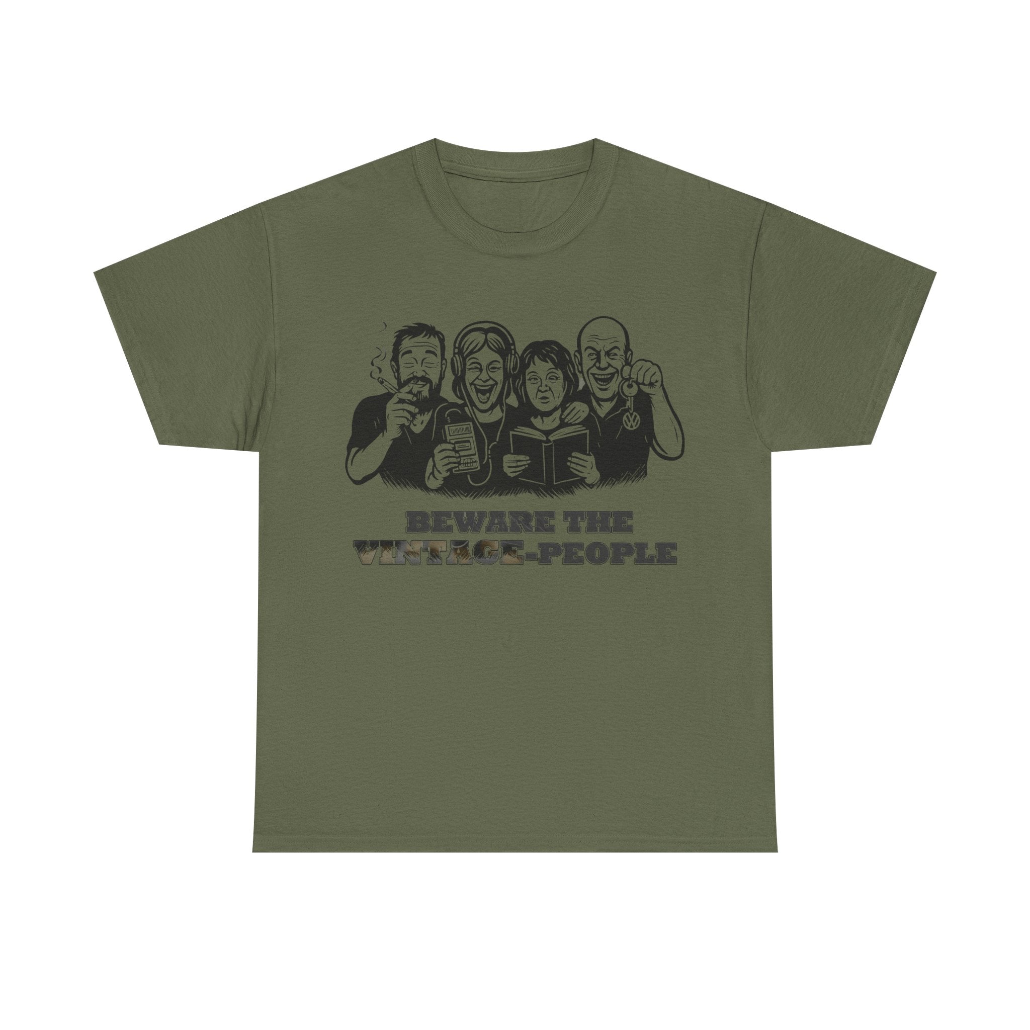 Vintage People: Frontprint, Unisex T-Shirt