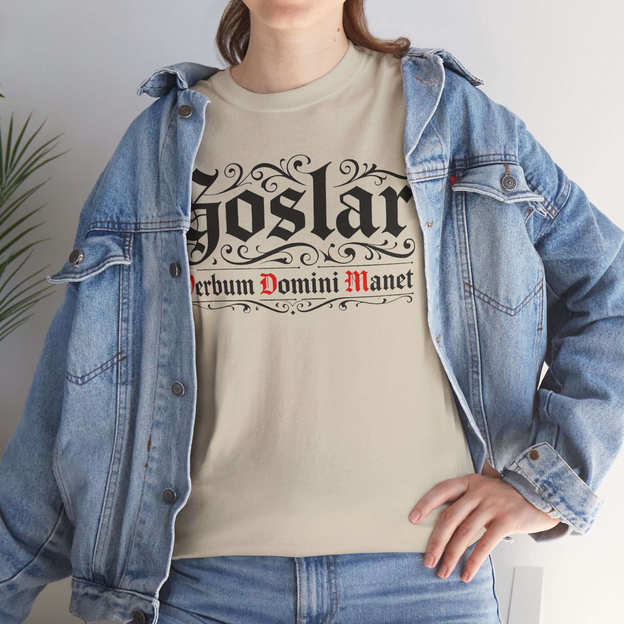 Goslar - Verbum Domini Manet - Heavy Cotton Tee, Graphic Tee, Unisex T-Shirt, Casual Wear, Gift for Him/Her, Vintage Style Shirt