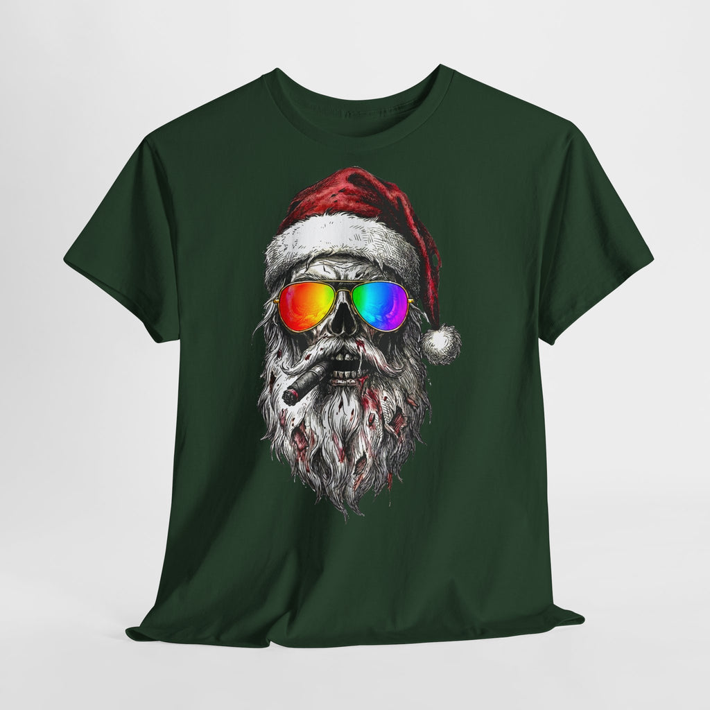 Pilot-Santa: Unisex T‑Shirt with Rainbow Sunglasses