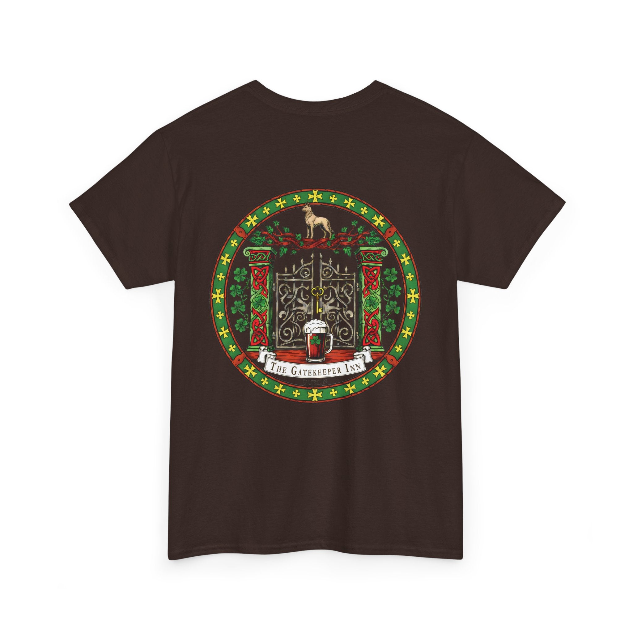 The Gatekeeper Inn, Dublin, Festive Unisex Cotton Tee with Holiday Design, Christmas Gift, Casual Wear, Comfortable Shirt, Year-Round Style, Unique Gift Idea