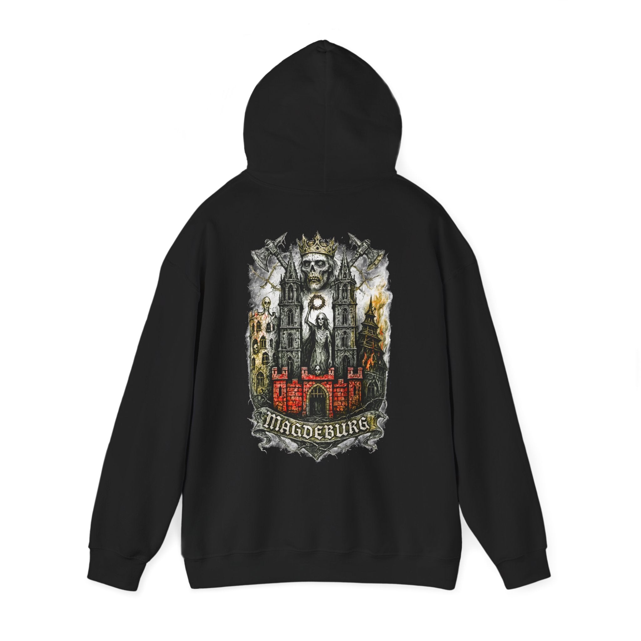 Magdeburg: Front-/Backprint, Unisex Hoodie **Grimwater-Edition**