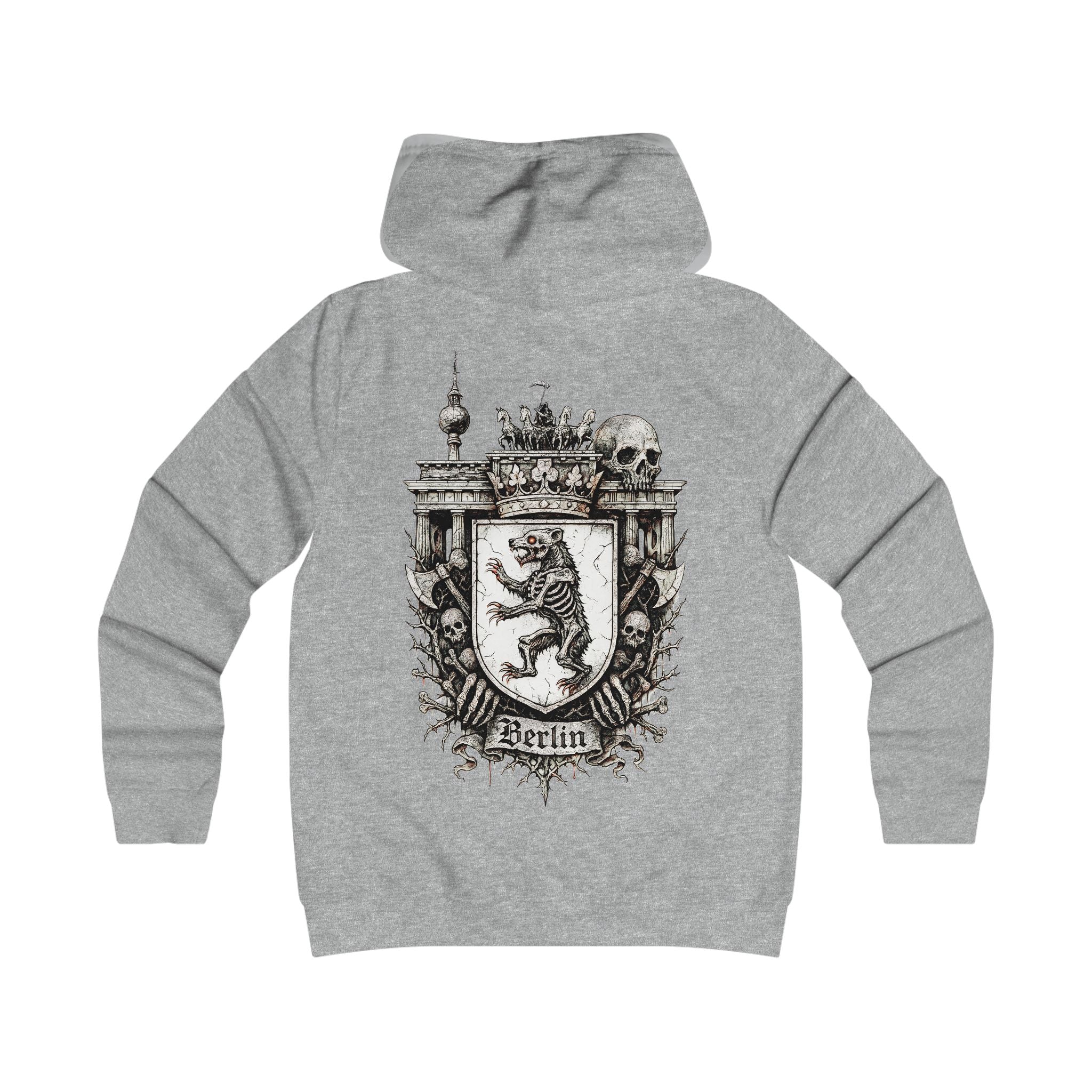 Berlin: Front-/Backprint Womens' Hoodie **Grimwater-Edition**